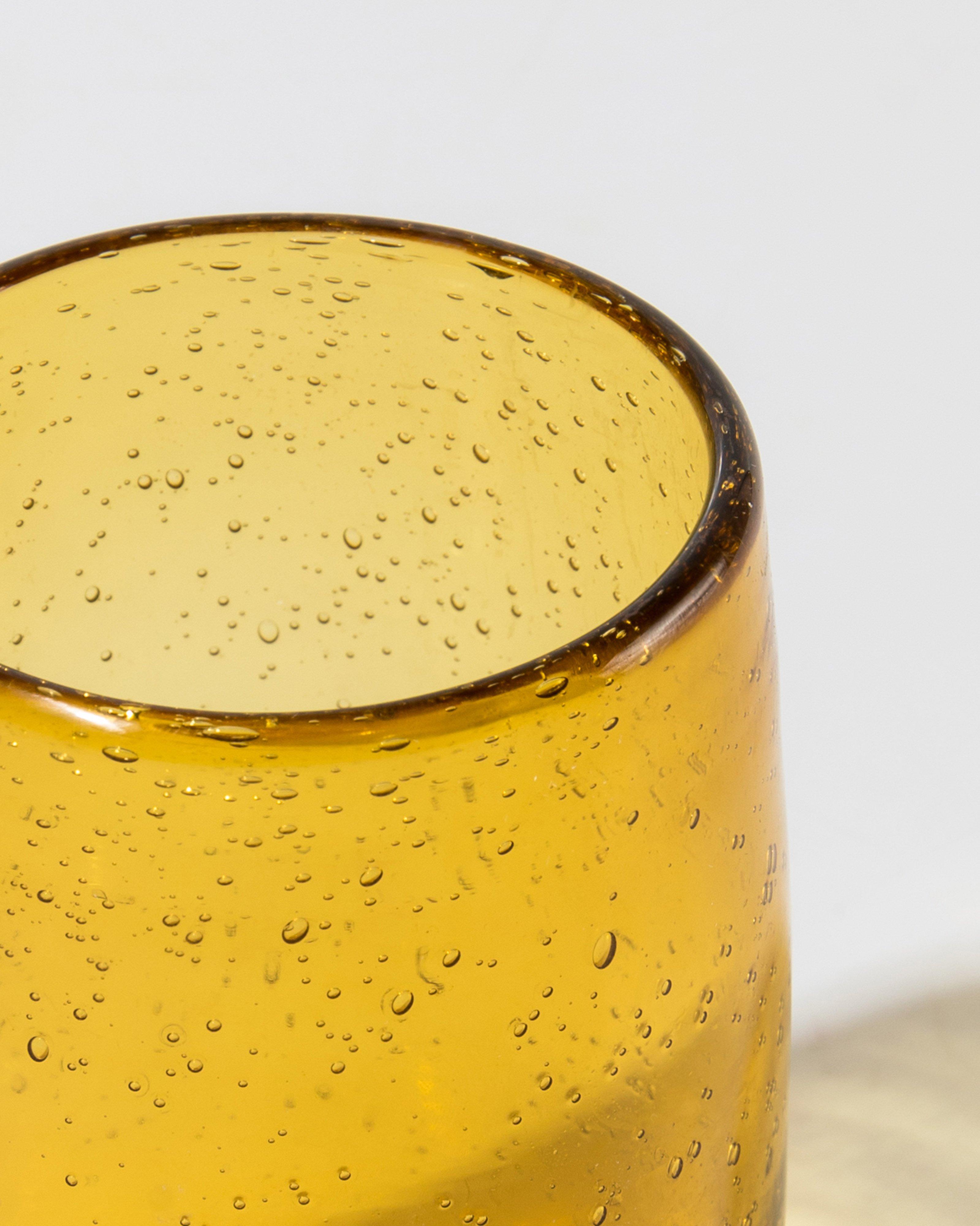 Bubble Water Glass -  Ochre