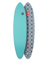 RYD Hank Dude 7’2 Soft Top Surfboard -  aqua
