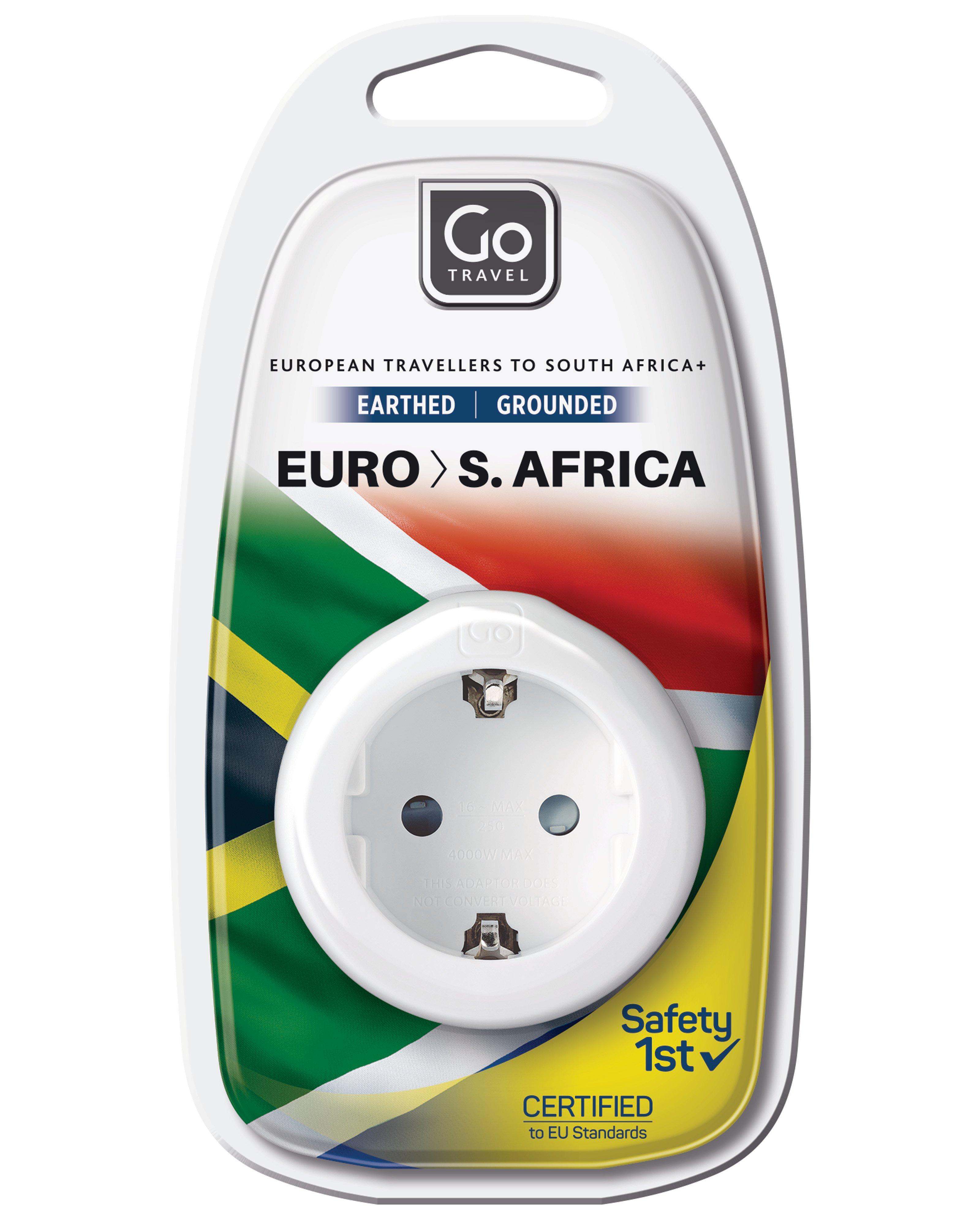 Go Travel EU-SA Adaptor Plug -  Assorted