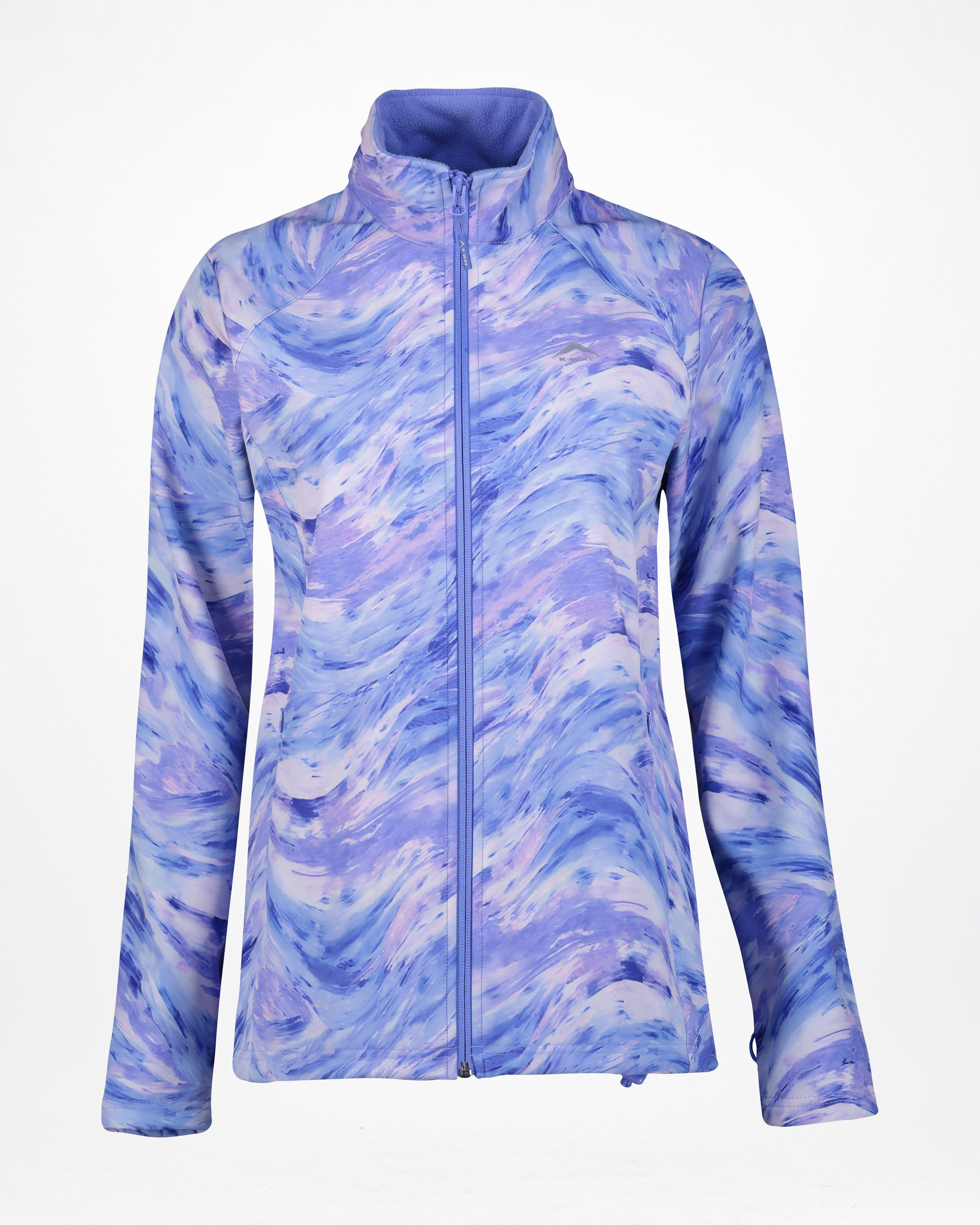 K-Way Women's Mira Printed Eco Softshell Jacket -  Blue