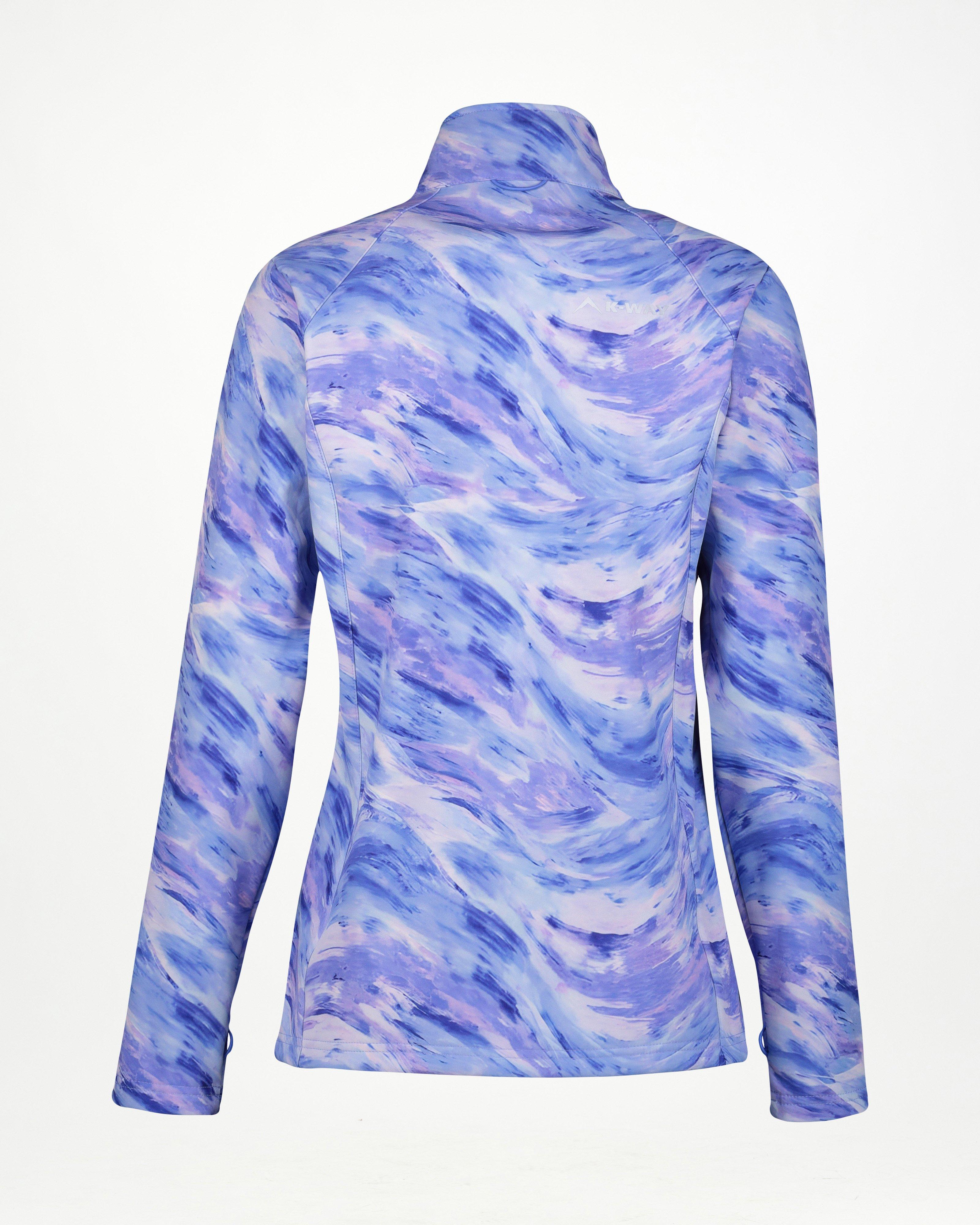 K-Way Women's Mira Printed Eco Softshell Jacket -  Blue