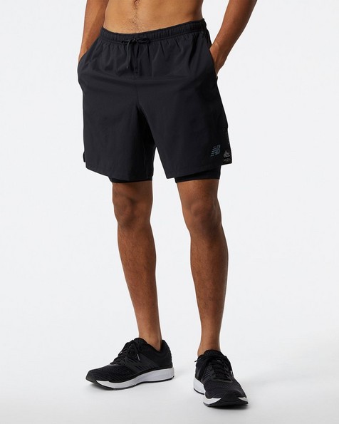 New Balance Accelerate 2-In-1 Short Mens -  black