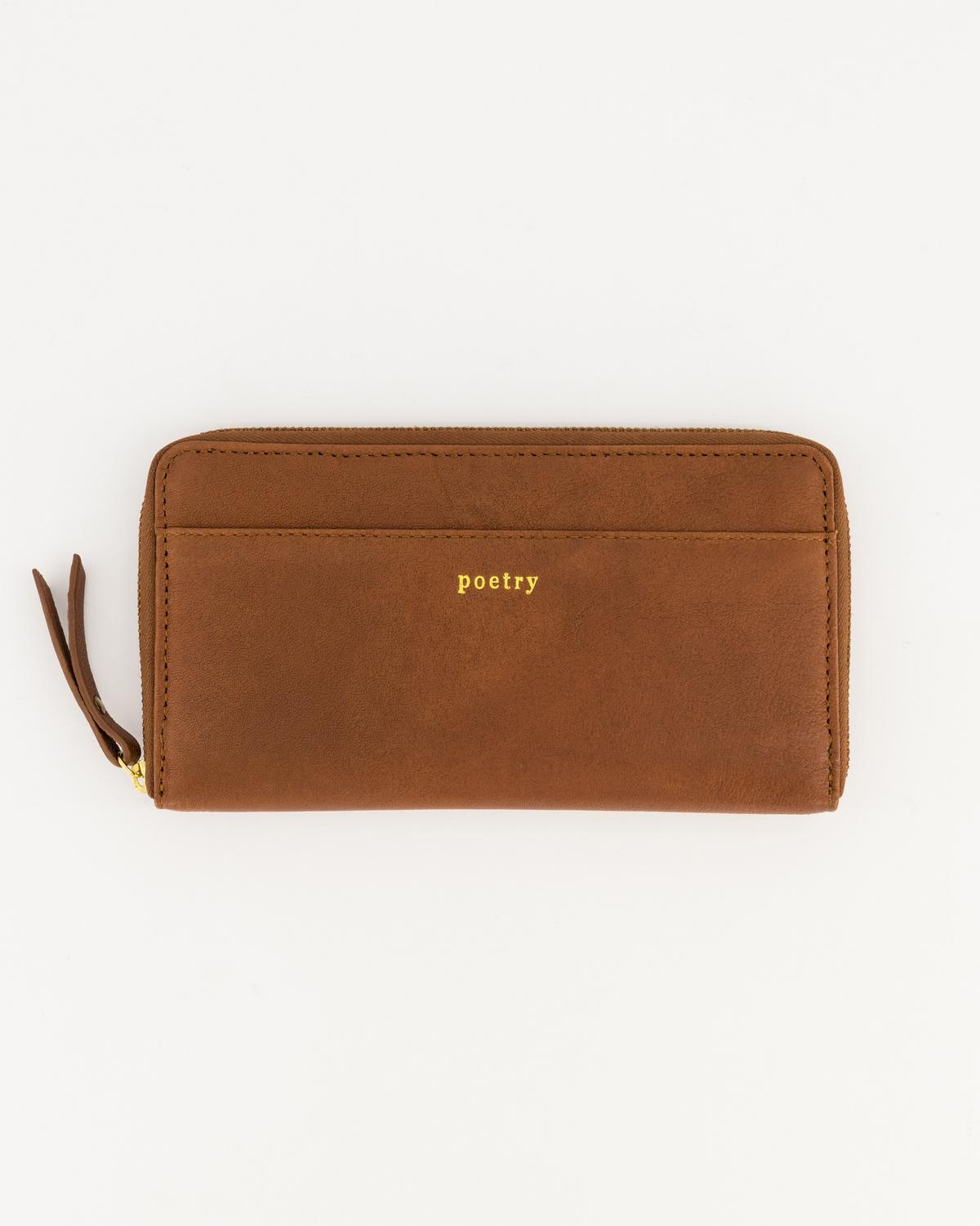 Poetry Heloise Pocket Wallet -  Tan