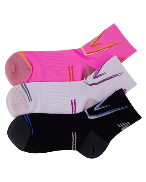 New Balance Impact Run Ankle Socks 3-Pack -  assorted