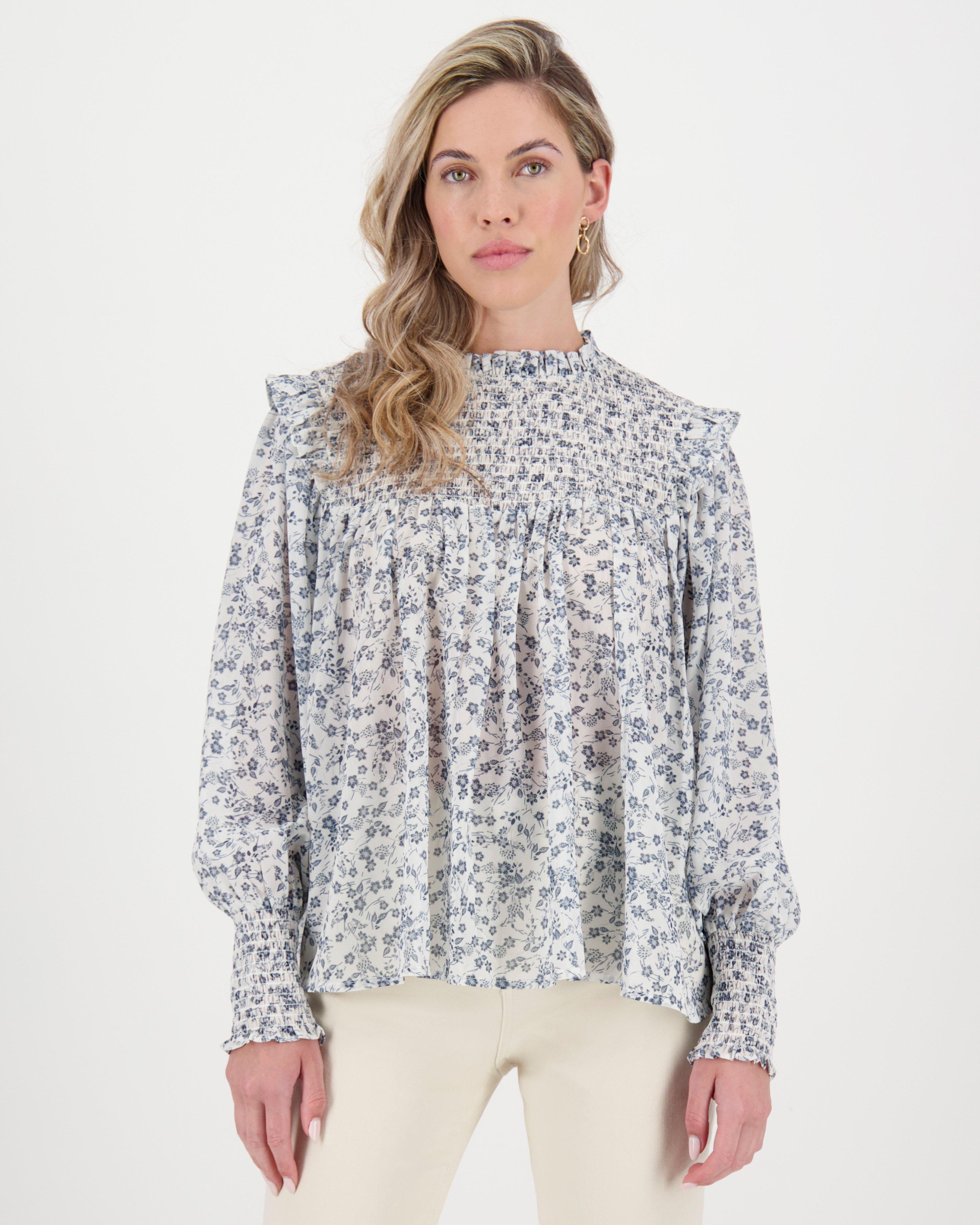 Poetry Cora Romantic Blouse -  milk