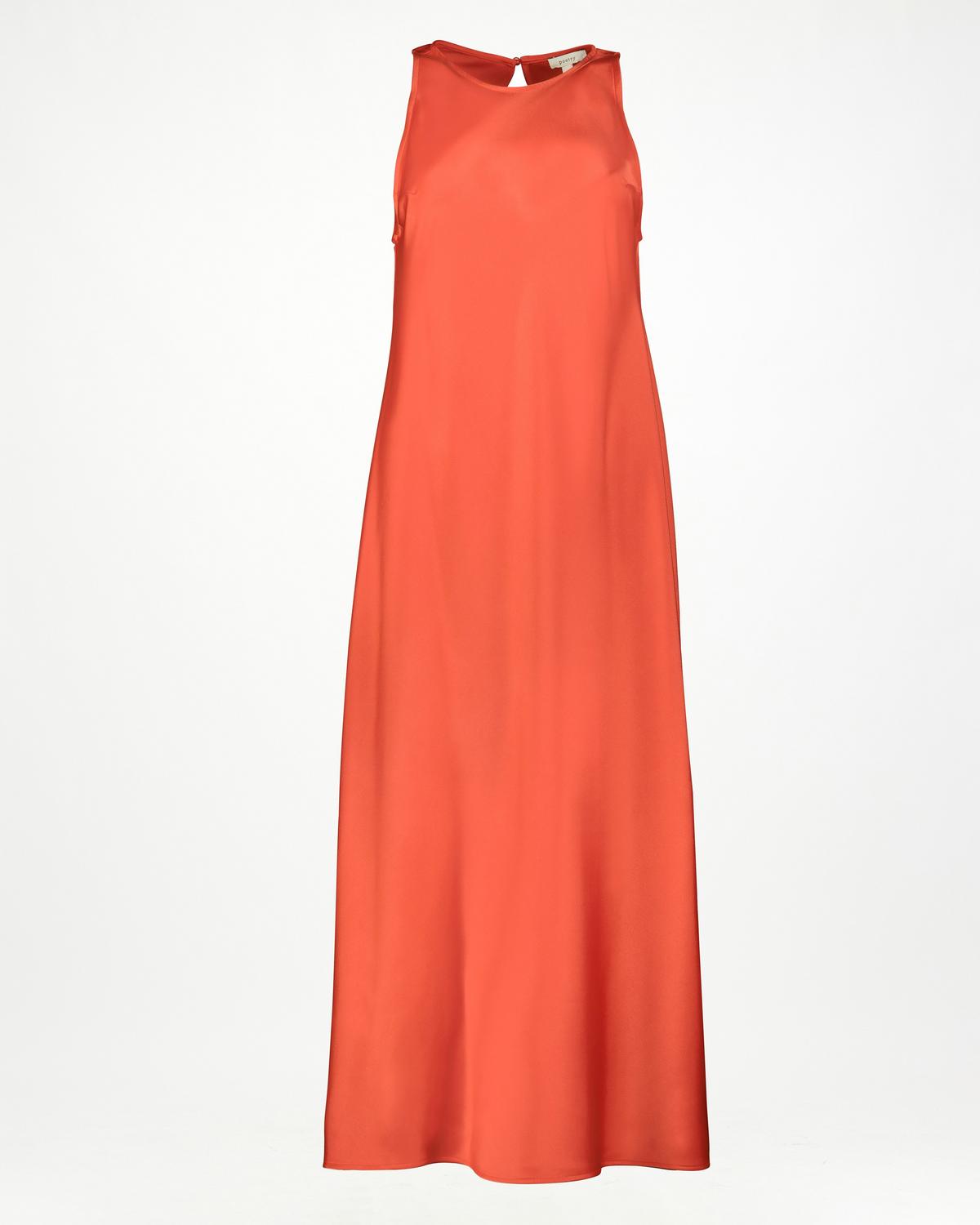 Annabelle Biased Cut Slip Dress -  orange