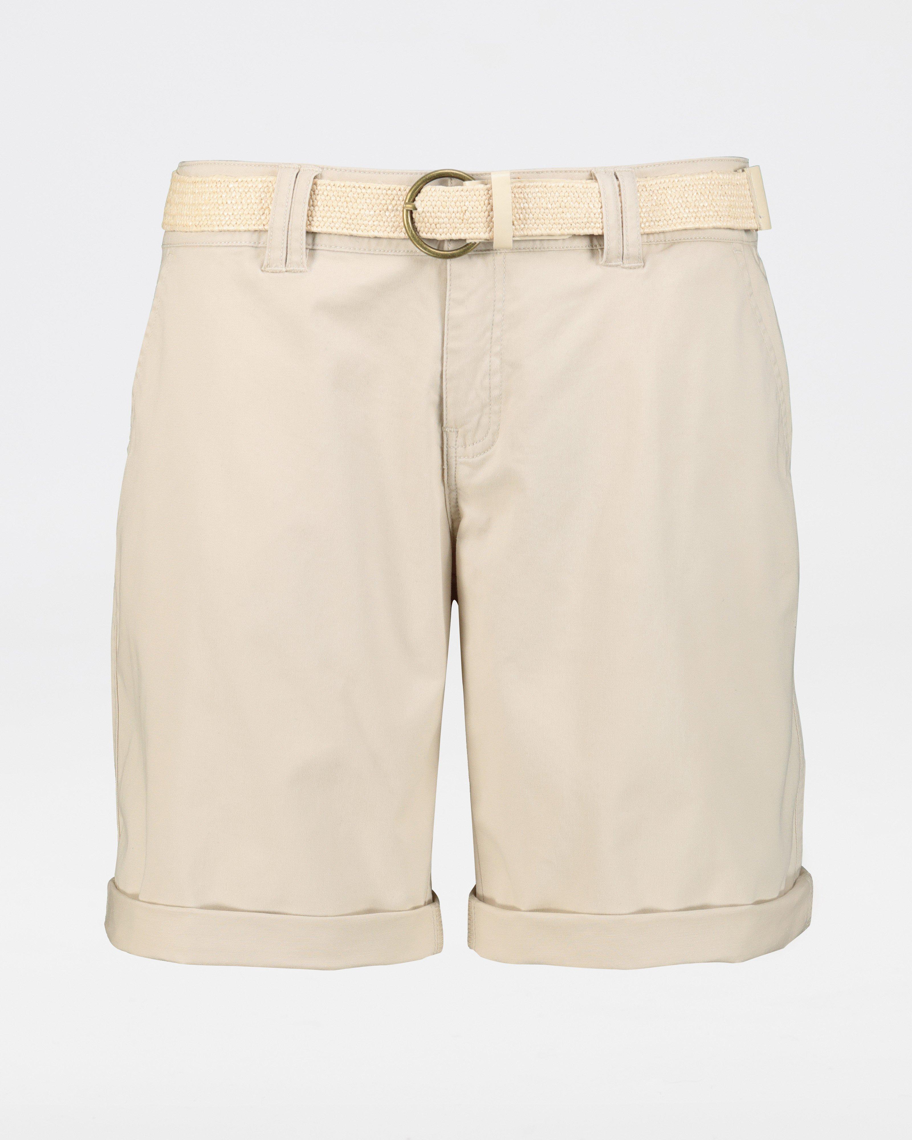 Khaki chino shorts store womens