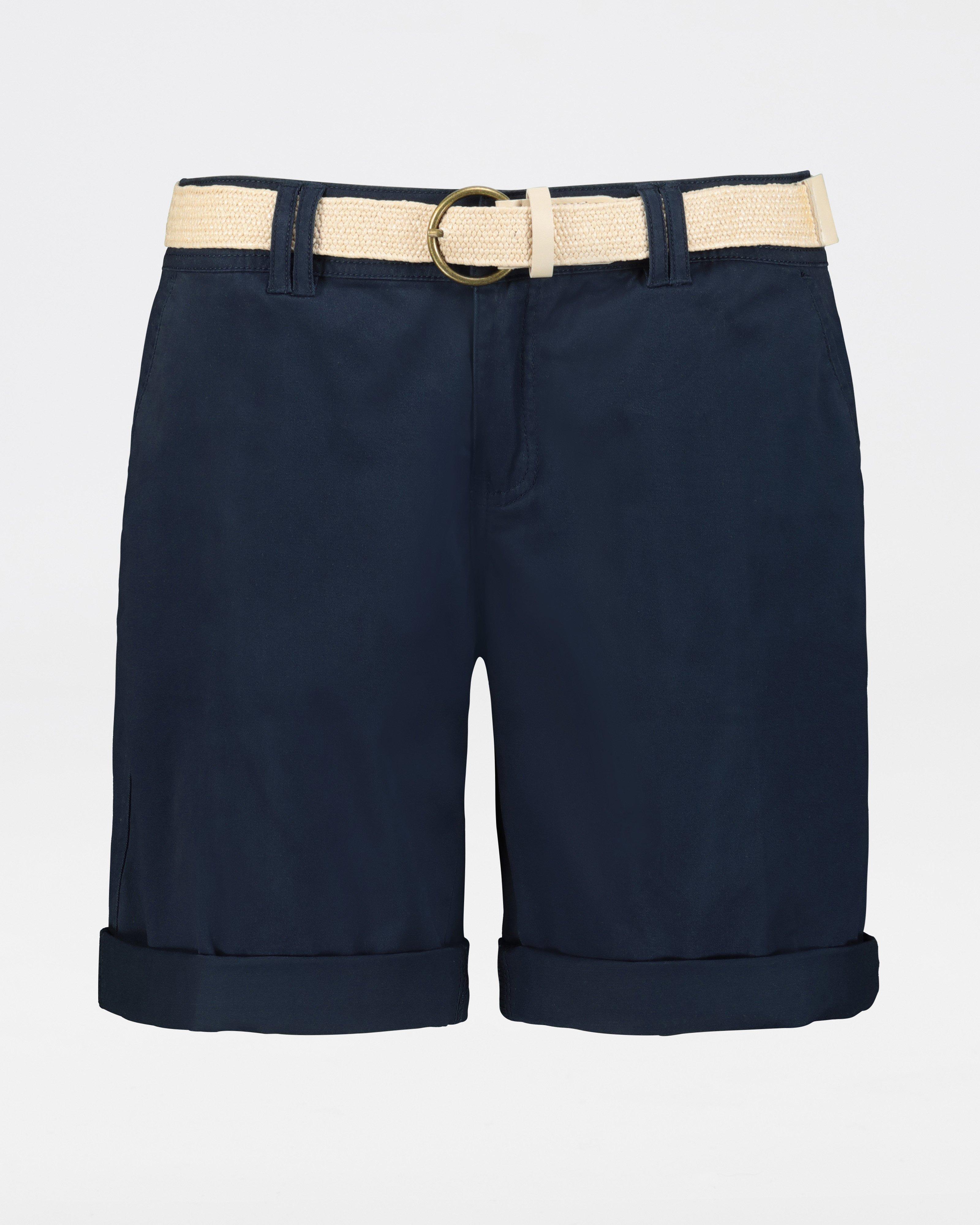 Ladies navy chino sales shorts