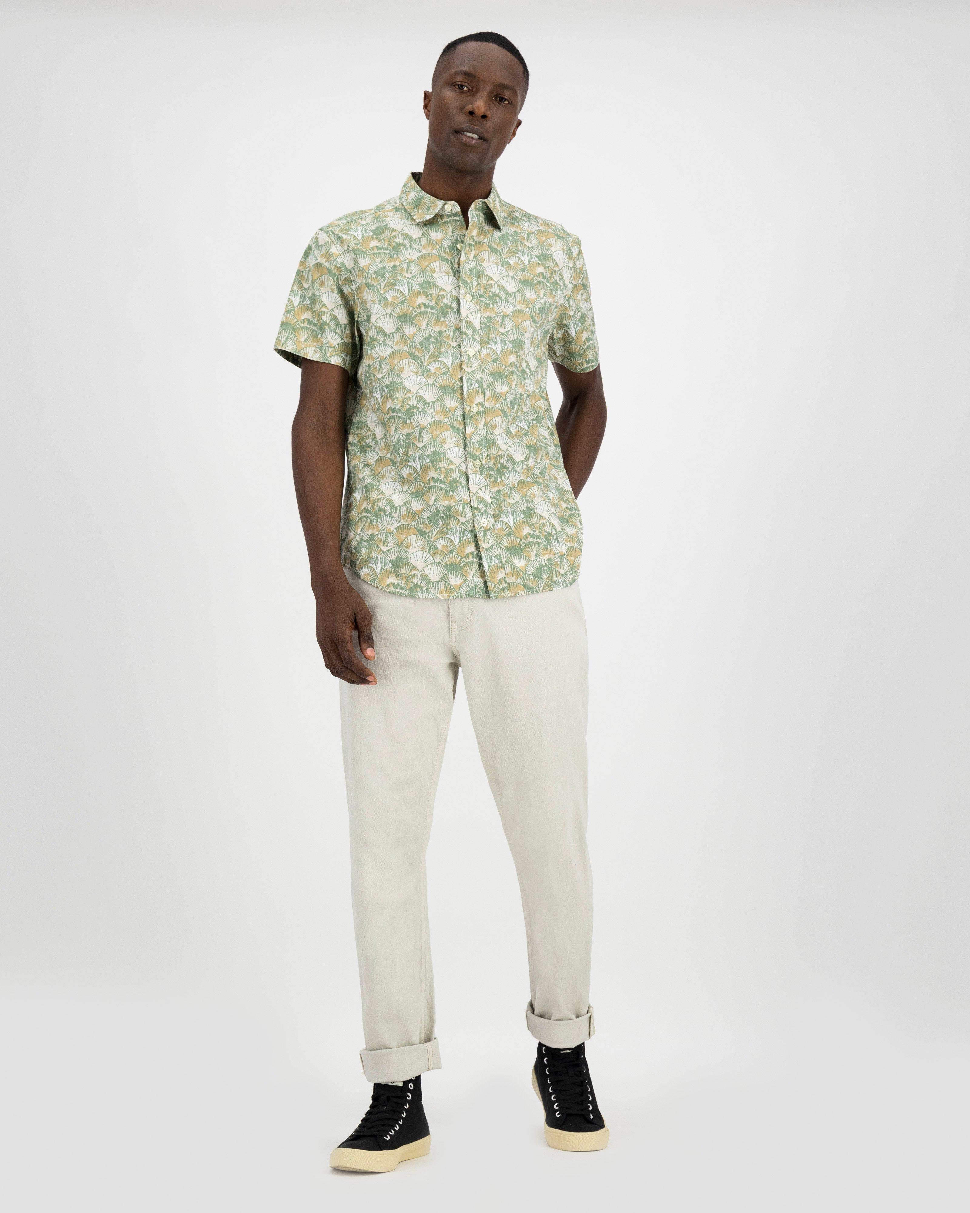 Men's Wane Regular Fit Shirt -  Stone