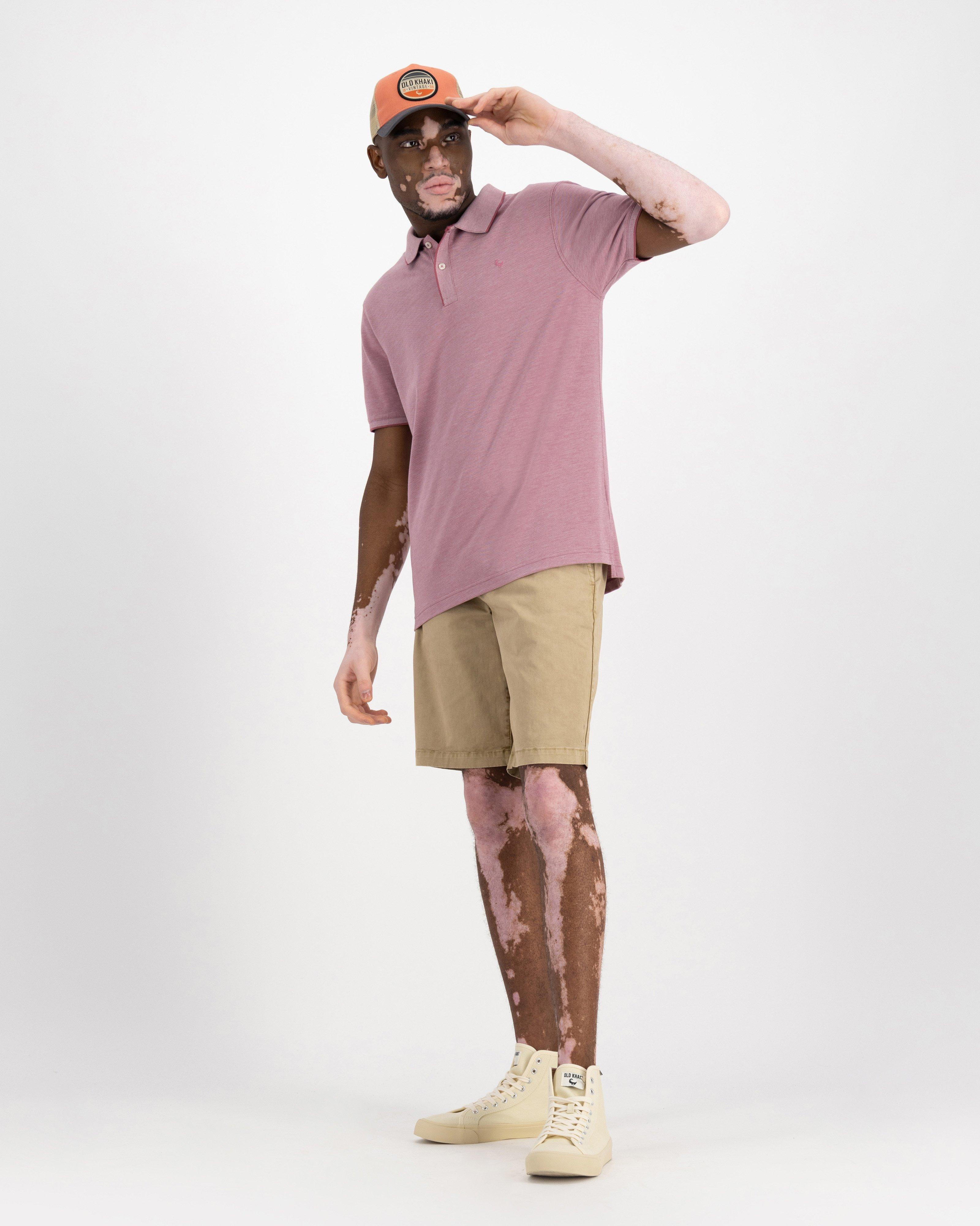Old Khaki Men's Charlie Relaxed Fit Golfer -  Berry