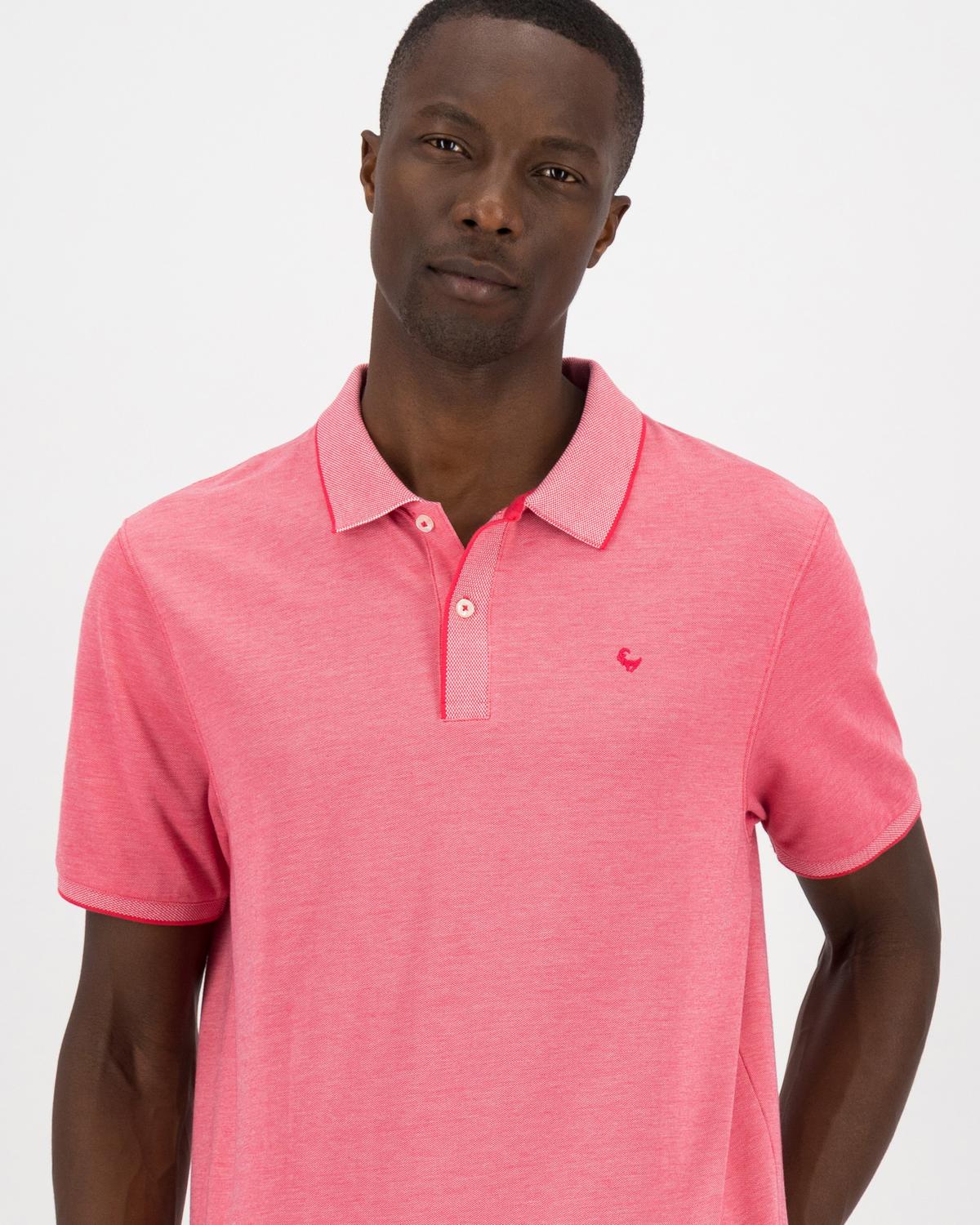 Old Khaki Men's Charlie Relaxed Fit Golfer -  Pink