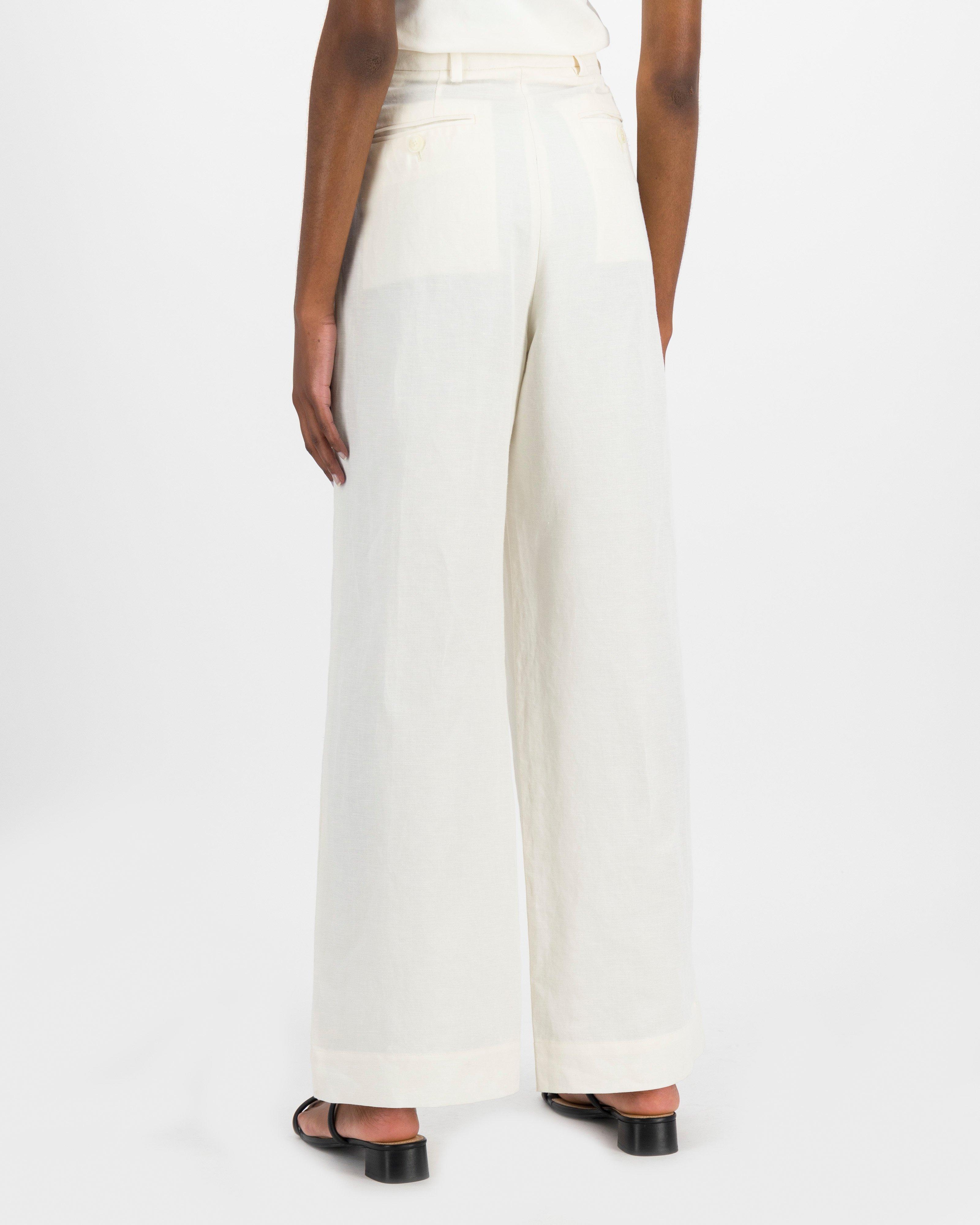 Addey Linen Pant -  Milk