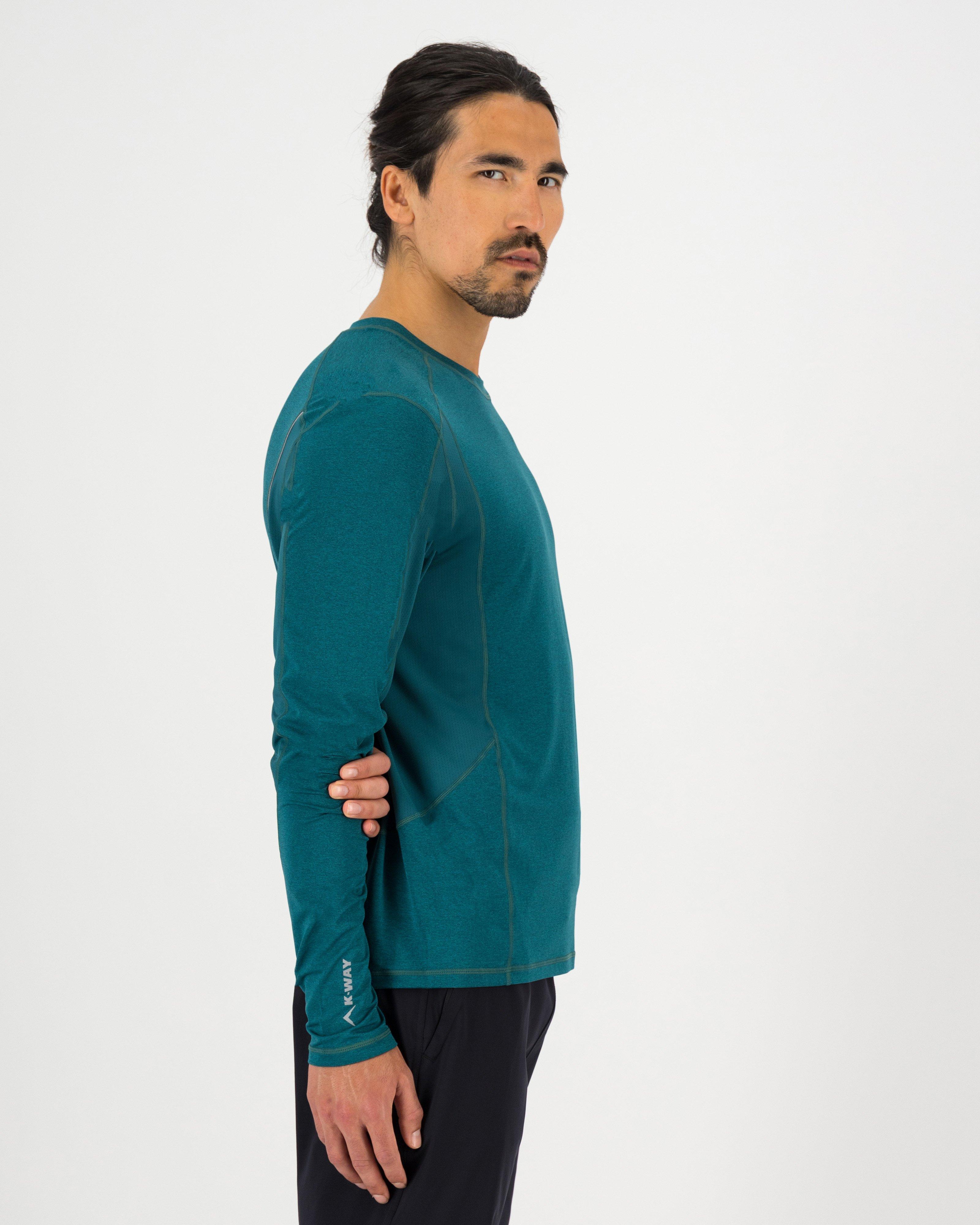 K-Way Pulse Men's Flex Tech T-shirt -  Bottle Green