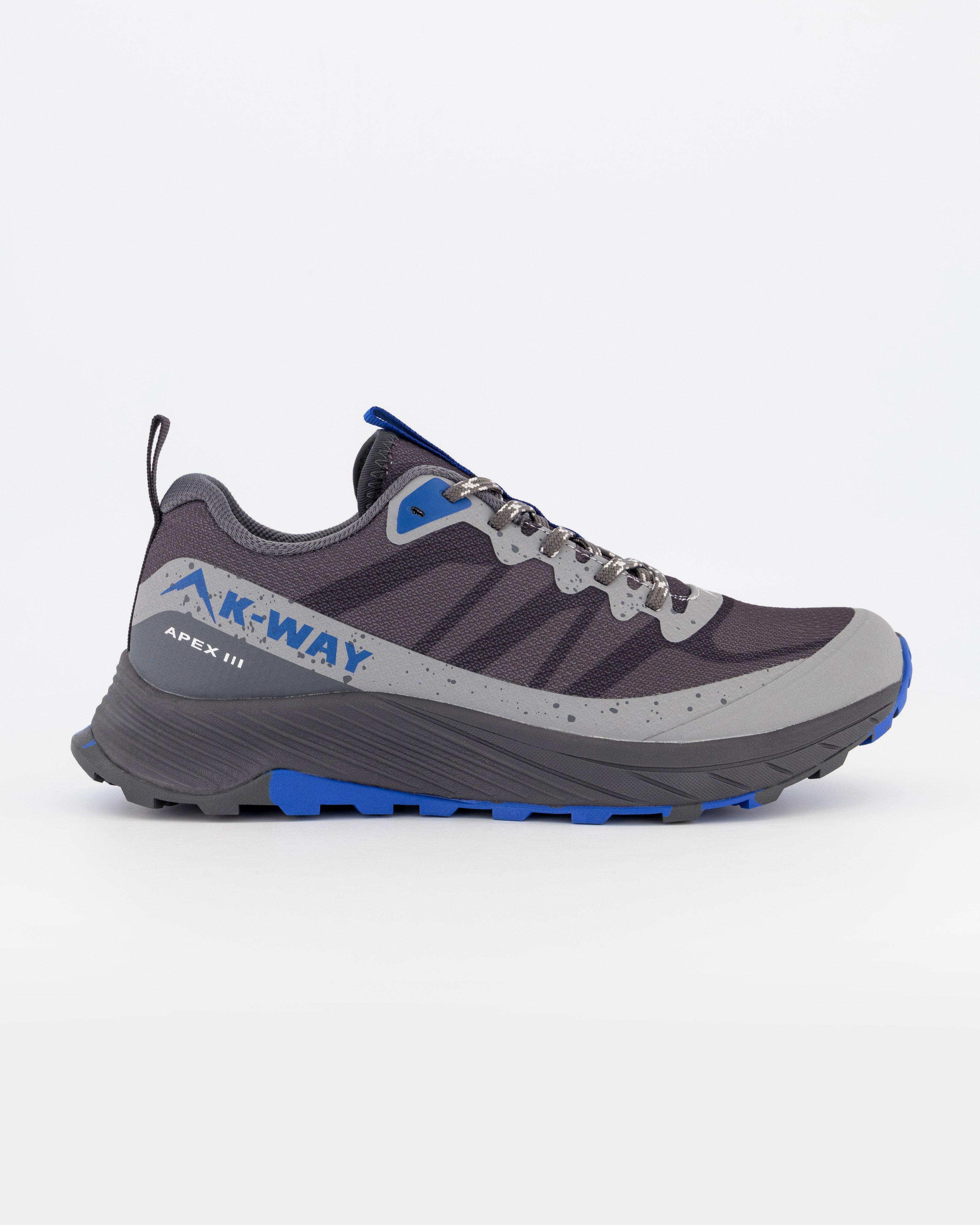 K-Way Men's Apex 3 Trail Running Shoes -  Light Grey