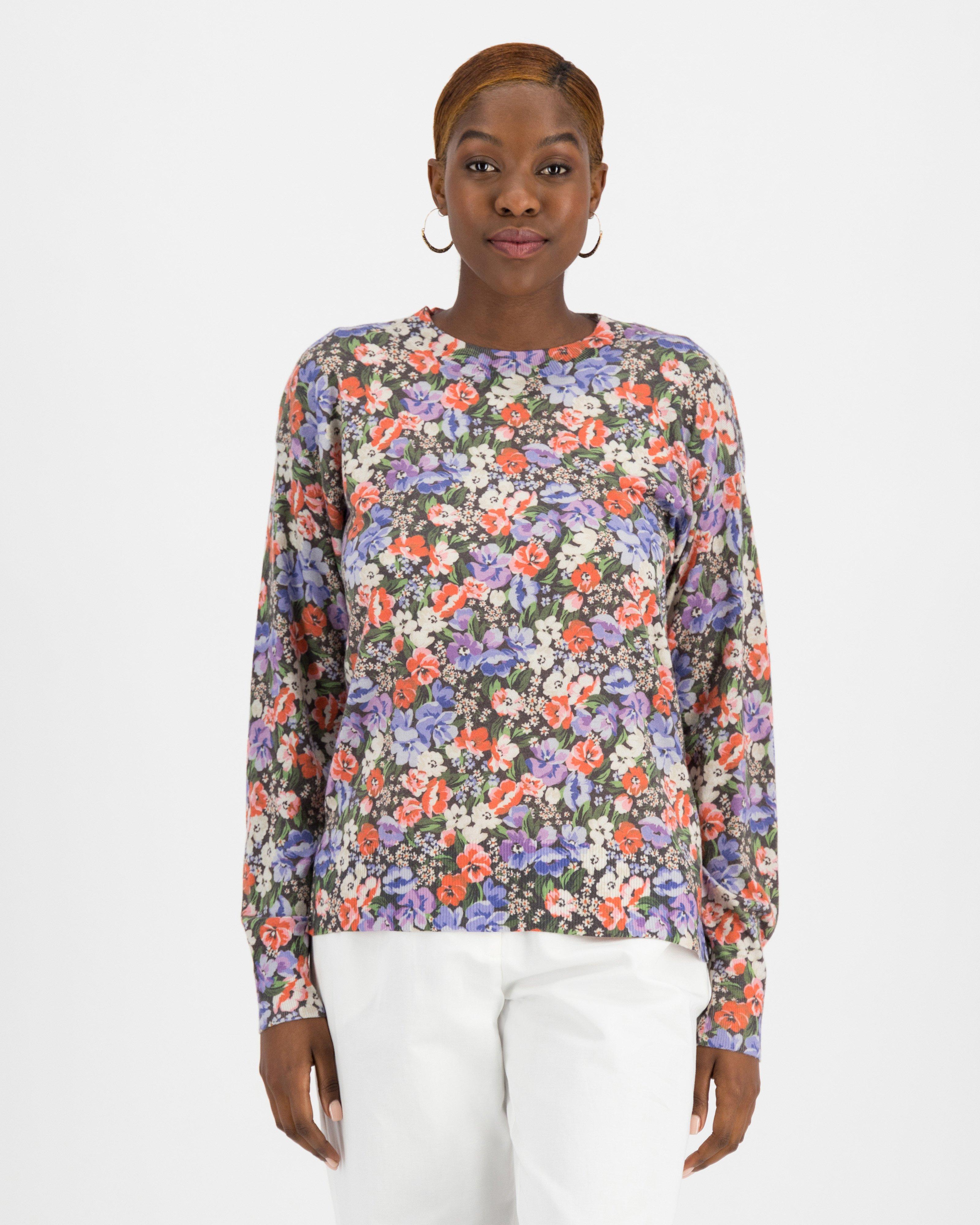 Floral 2025 print jumper