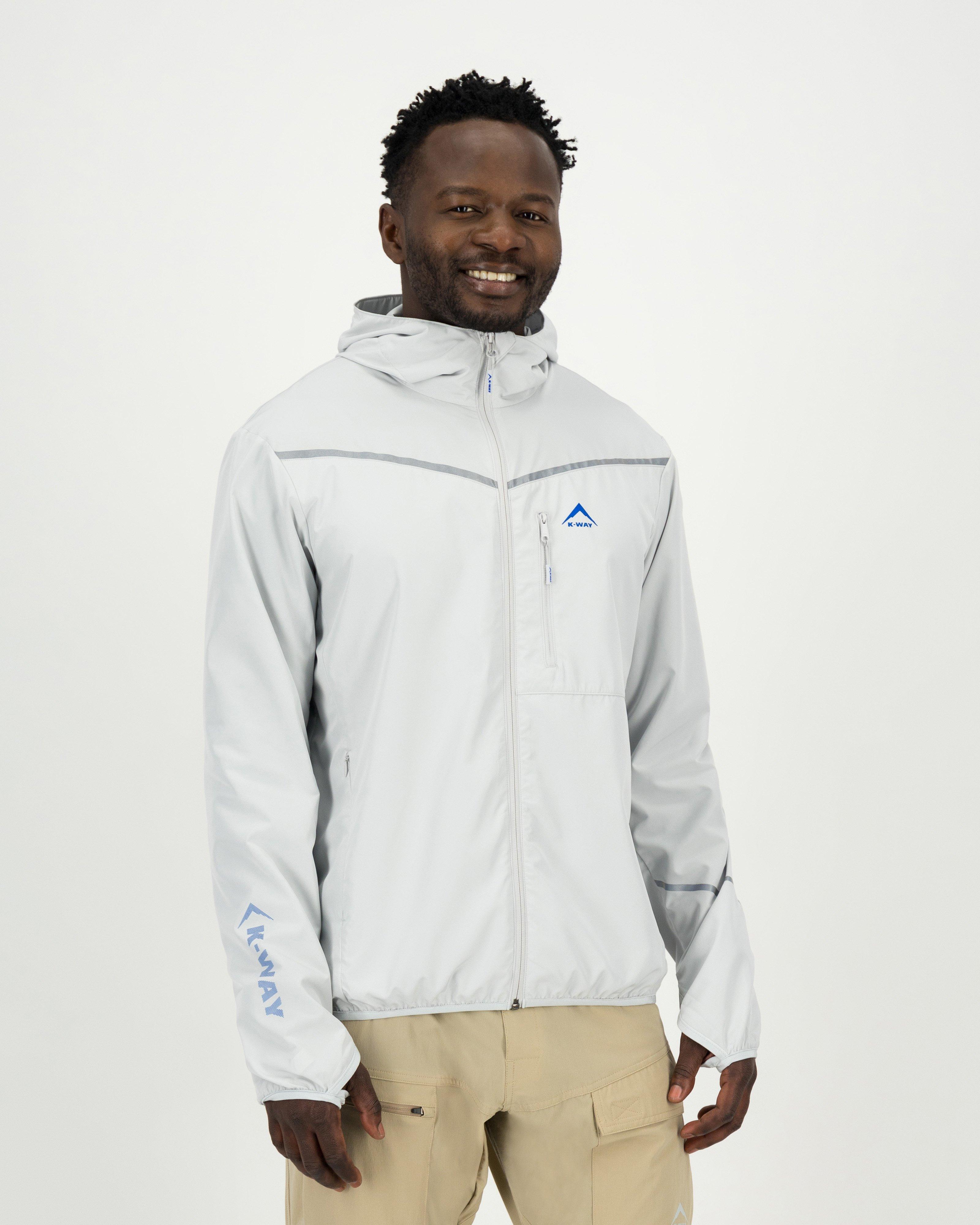 Silver windbreaker jacket sale