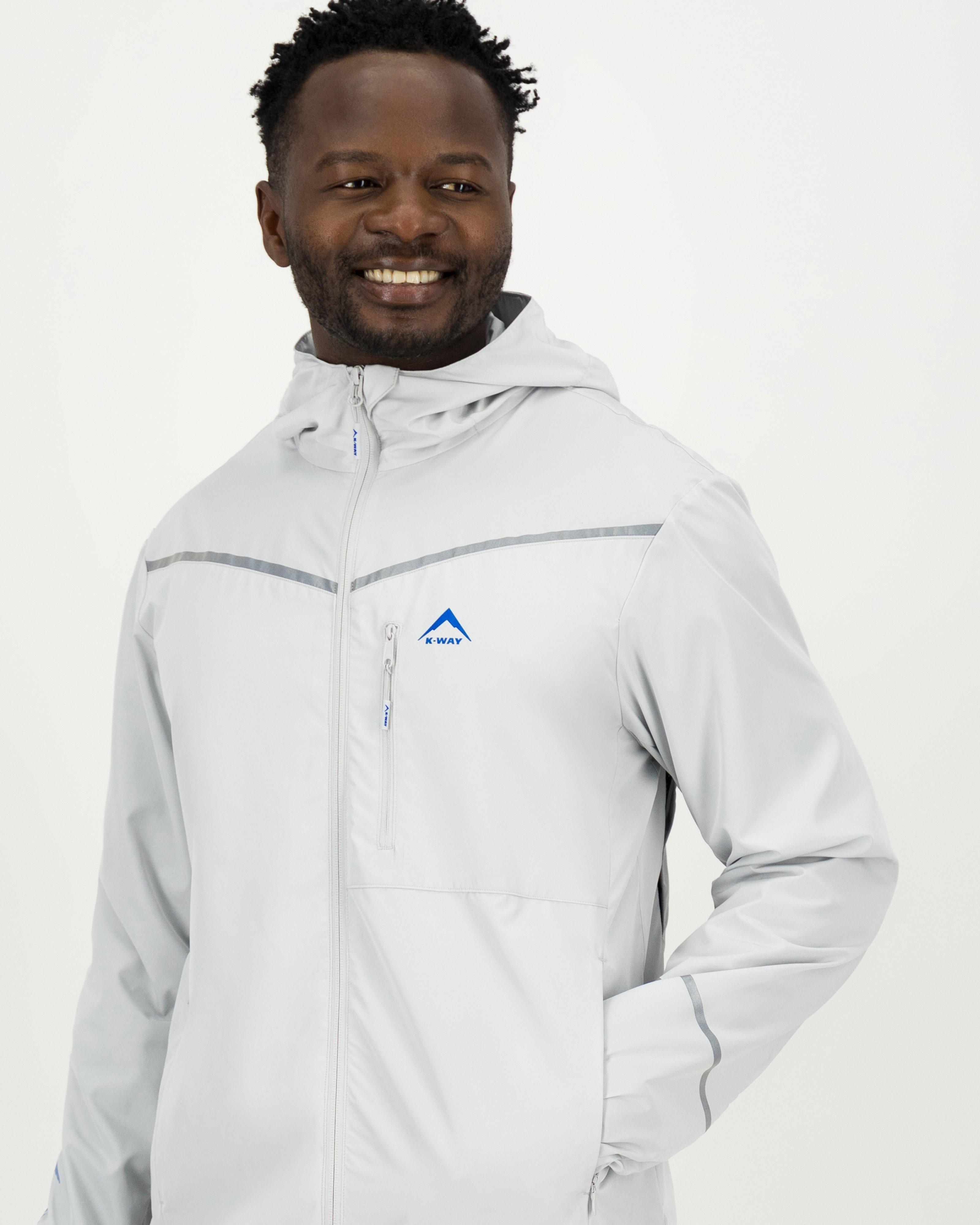 K-Way Pulse Men's Flex Windbreaker Jacket -  Silver