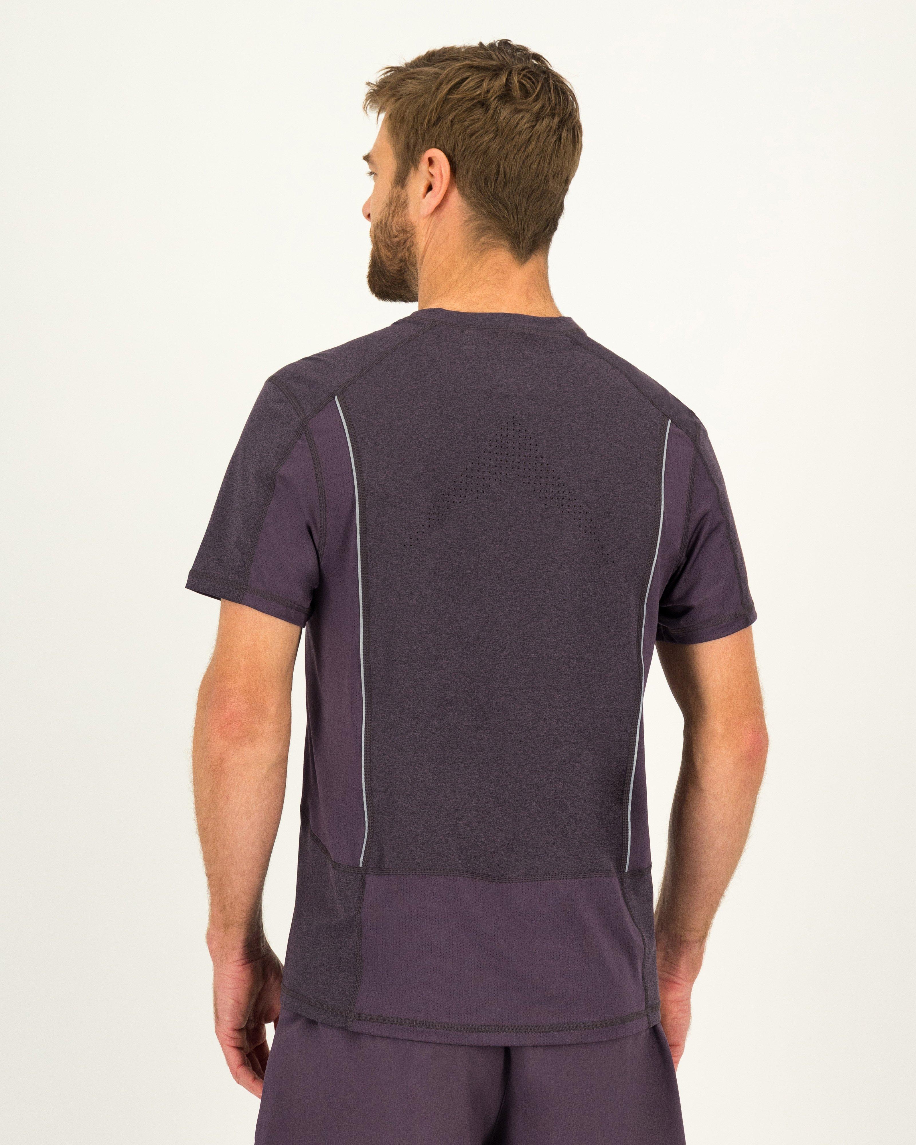 K-Way Pulse Men's Flex Short Sleeve Tech T-shirt -  Purple