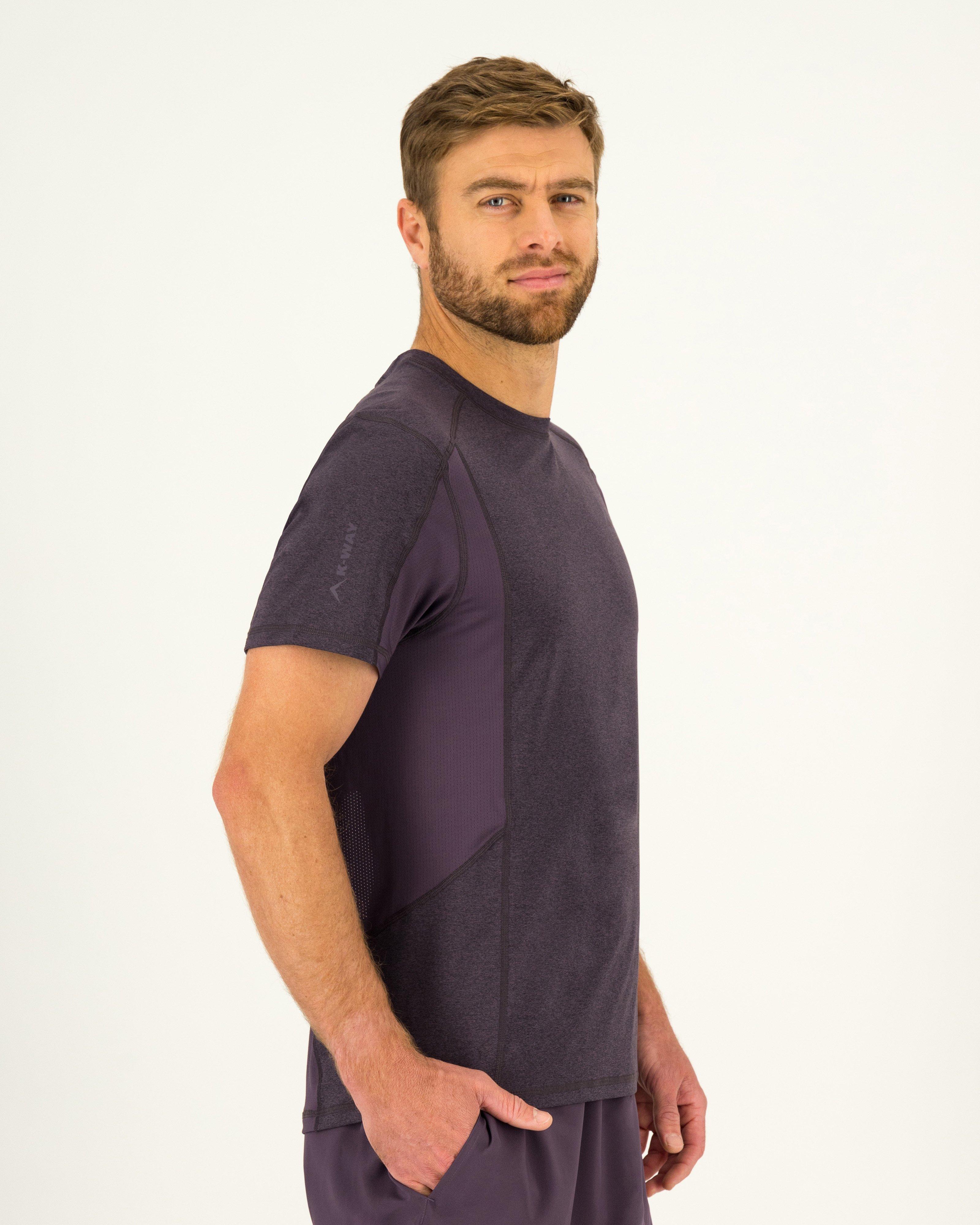 K-Way Pulse Men's Flex Short Sleeve Tech T-shirt -  Purple