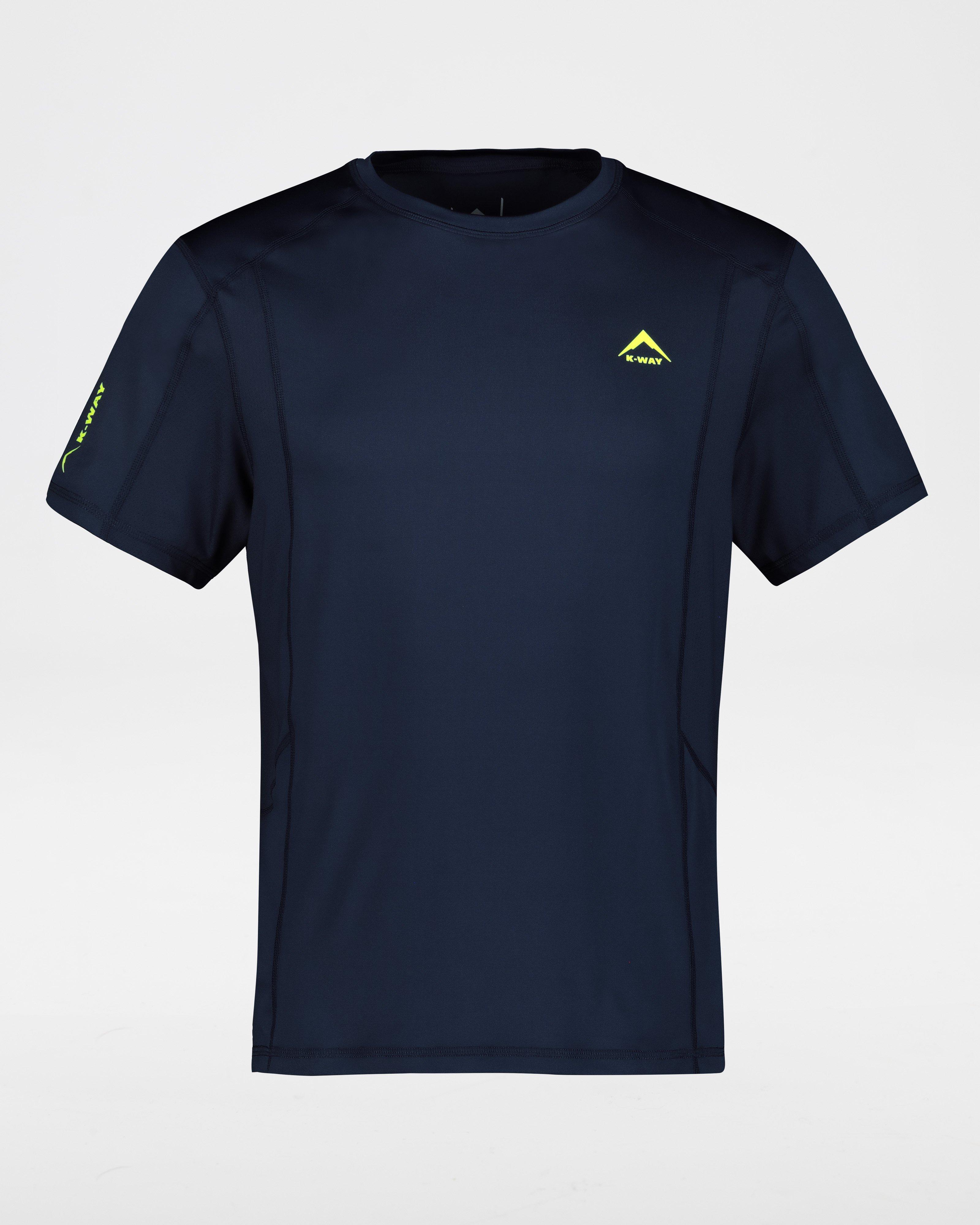 K-Way Pulse Men's Flex Short Sleeve Tech T-shirt -  Navy
