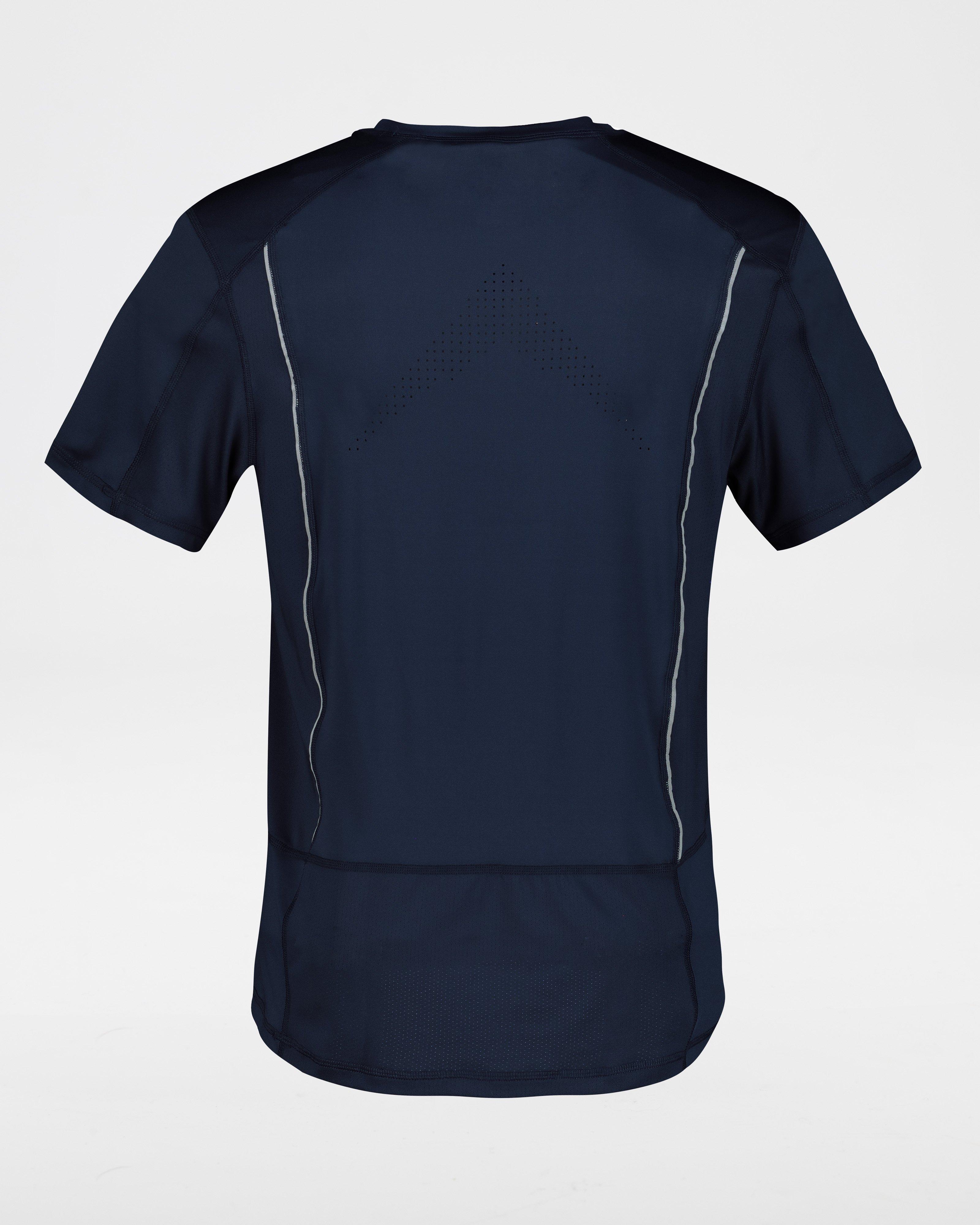 K-Way Pulse Men's Flex Short Sleeve Tech T-shirt -  Navy