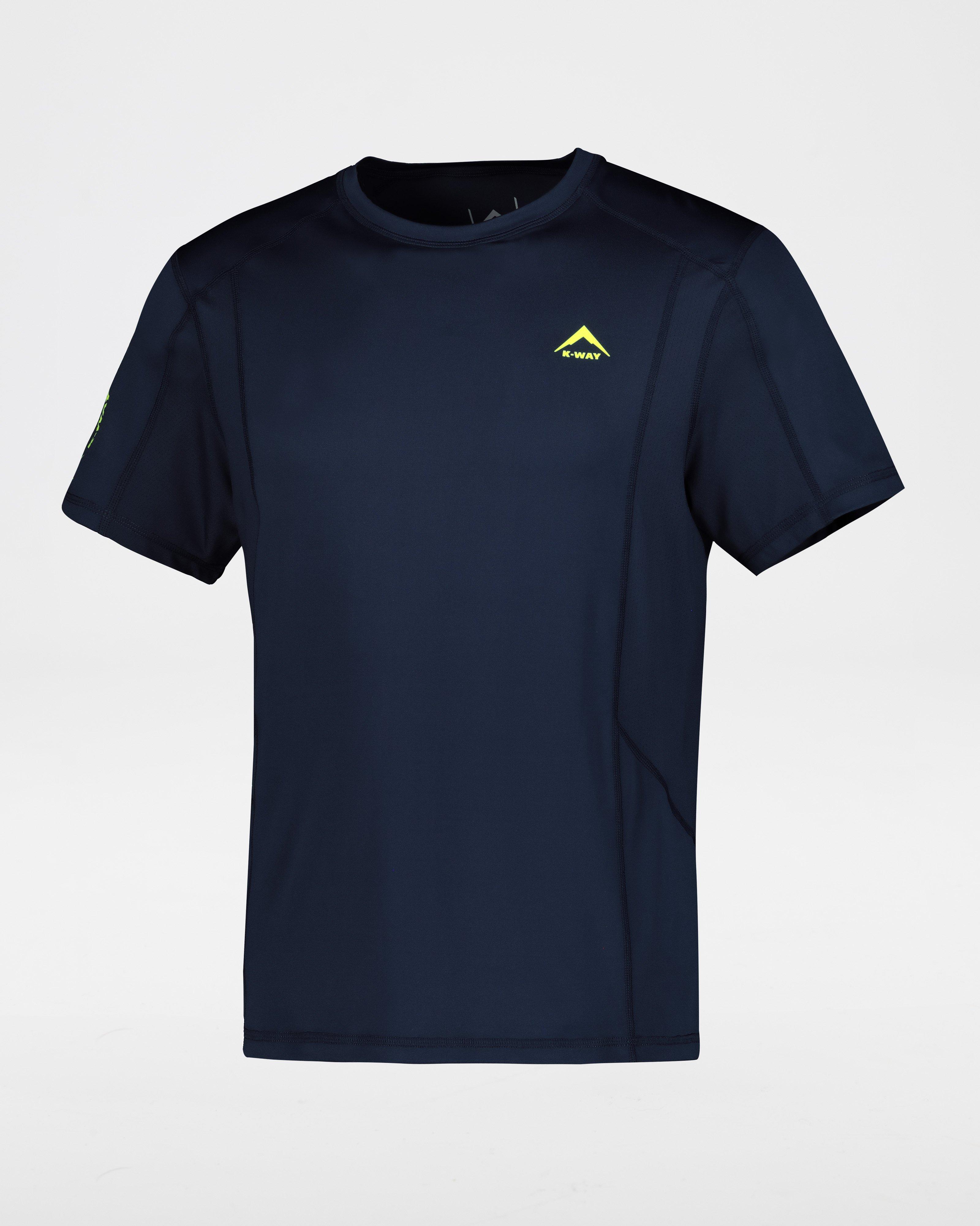 K-Way Pulse Men's Flex Short Sleeve Tech T-shirt -  Navy