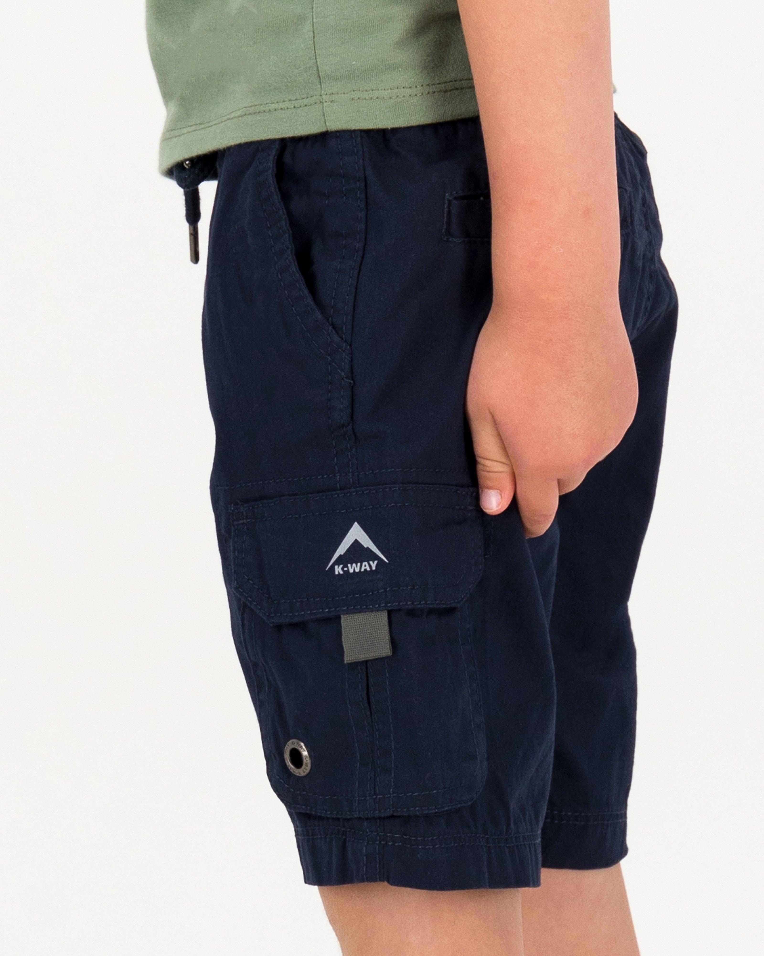 K-Way Kids Cargo Shorts -  Navy