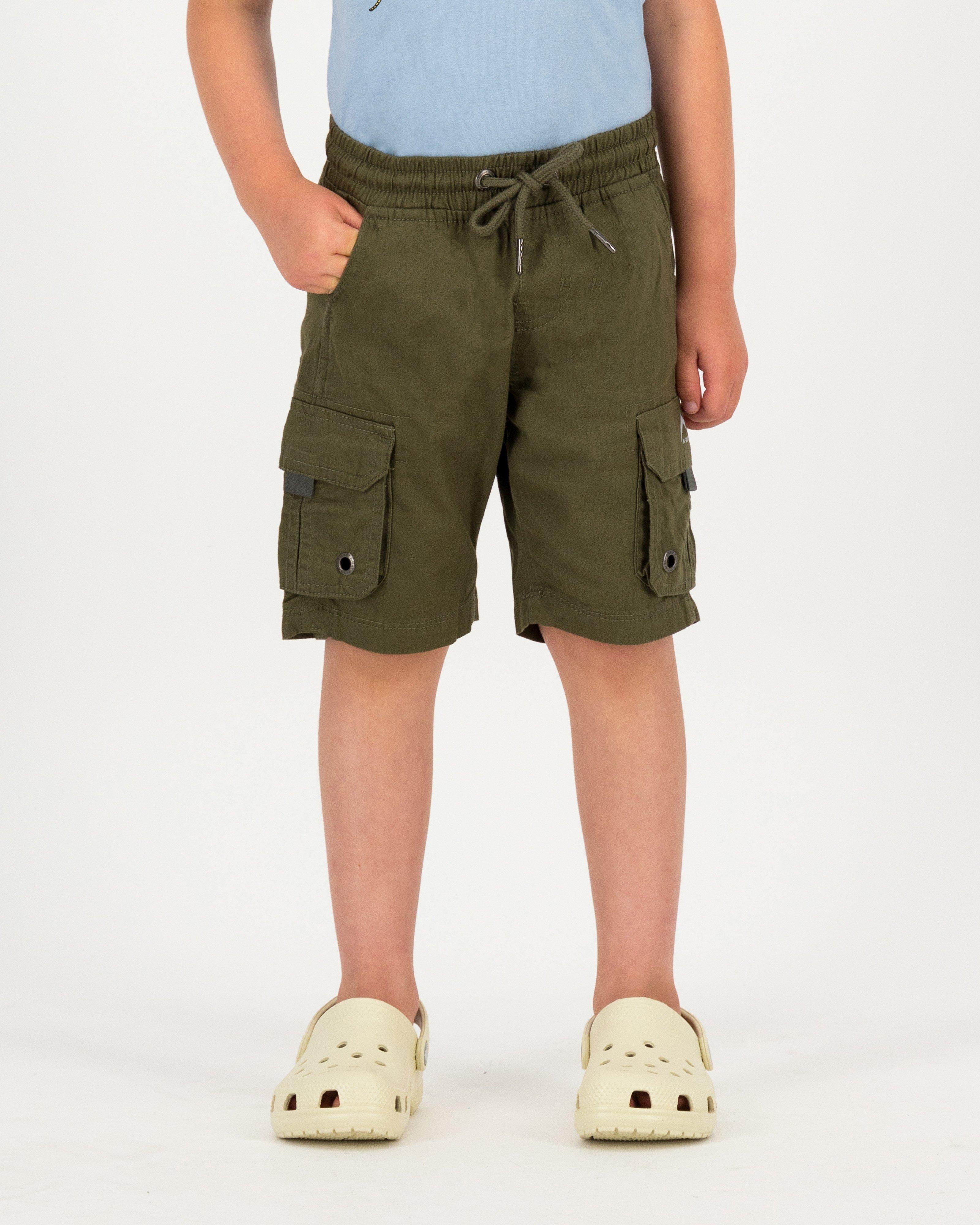 K-Way Kids Cargo Shorts -  Olive