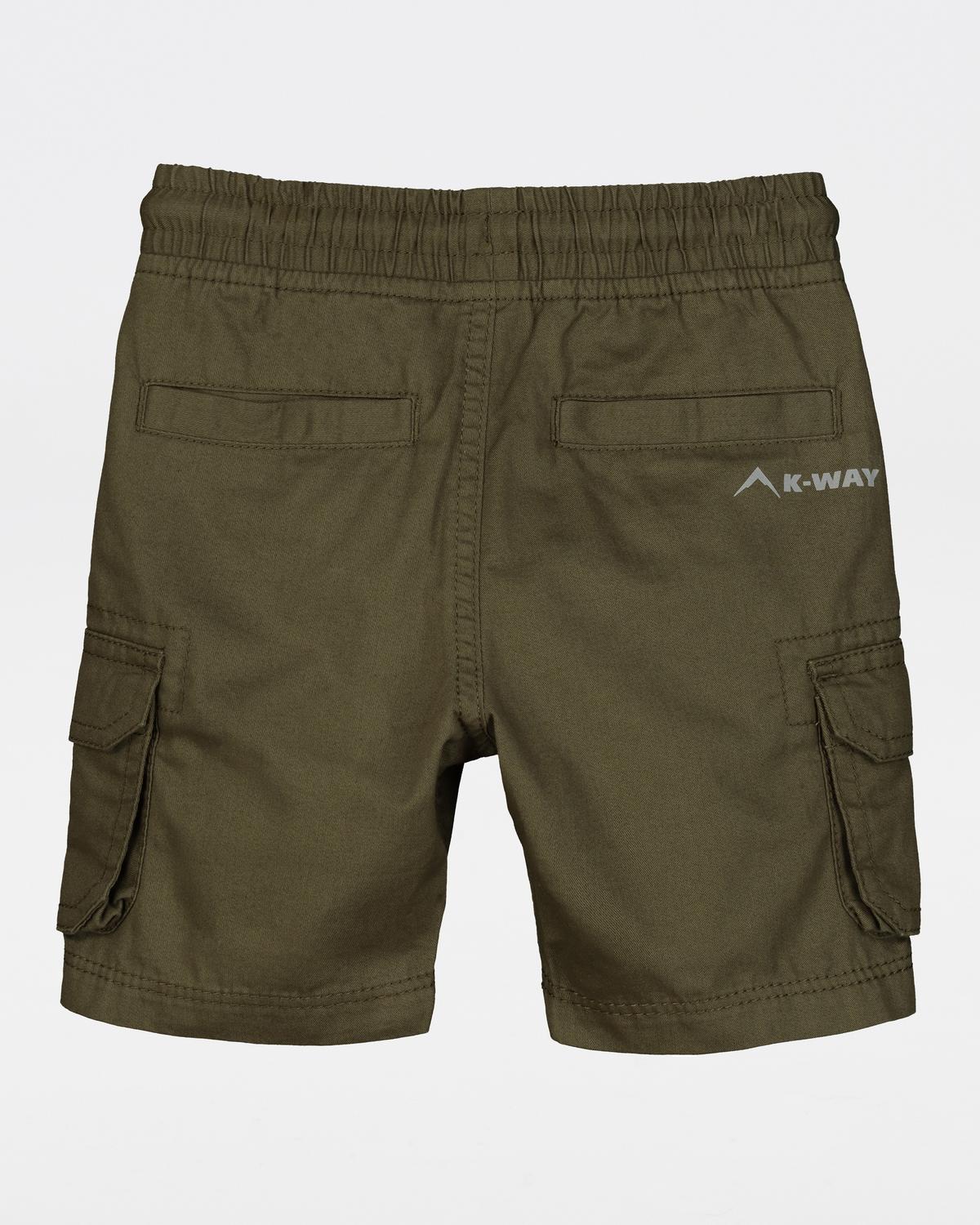 K-Way Kids Cargo Shorts -  Olive