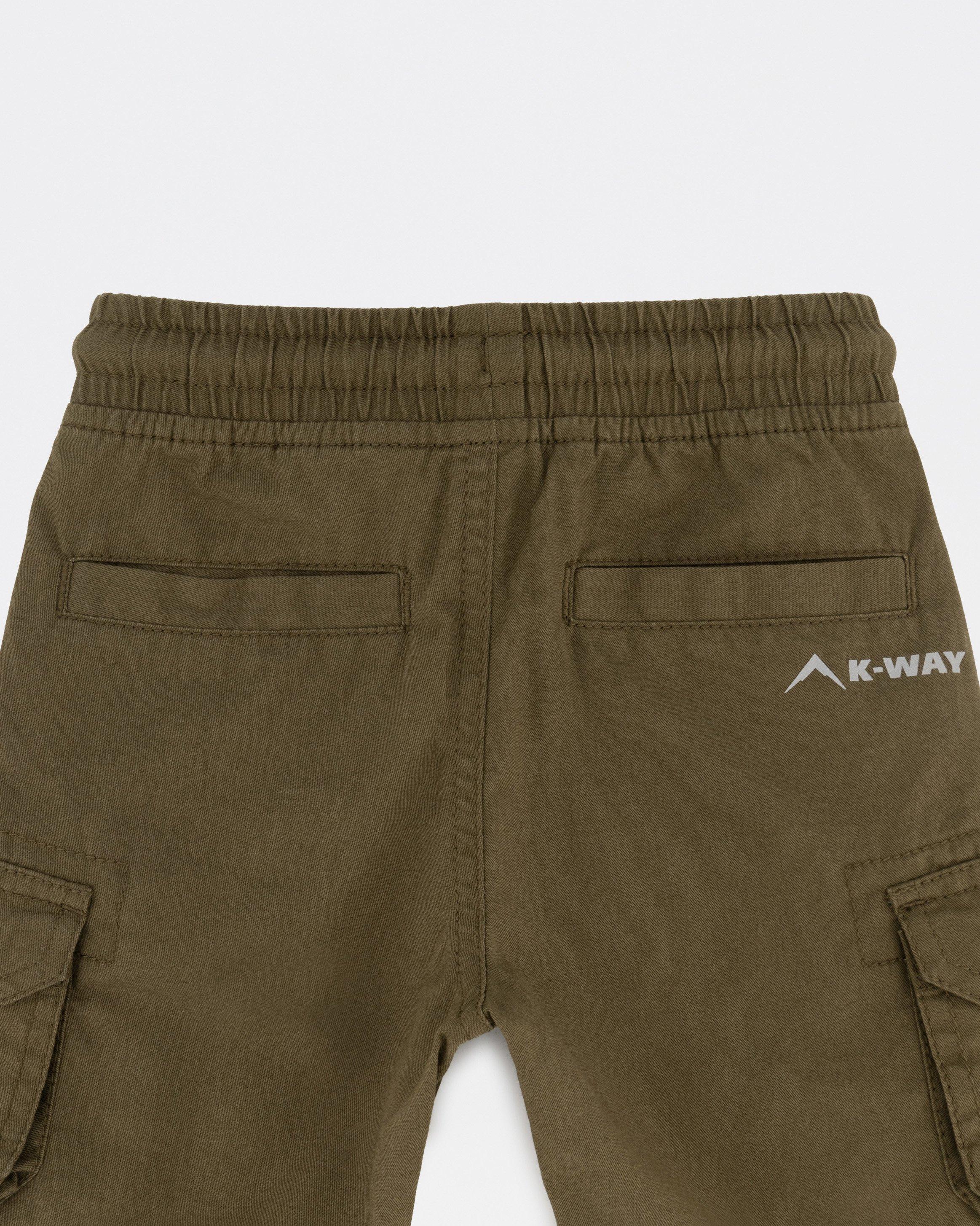 K-Way Kids Cargo Shorts -  Olive