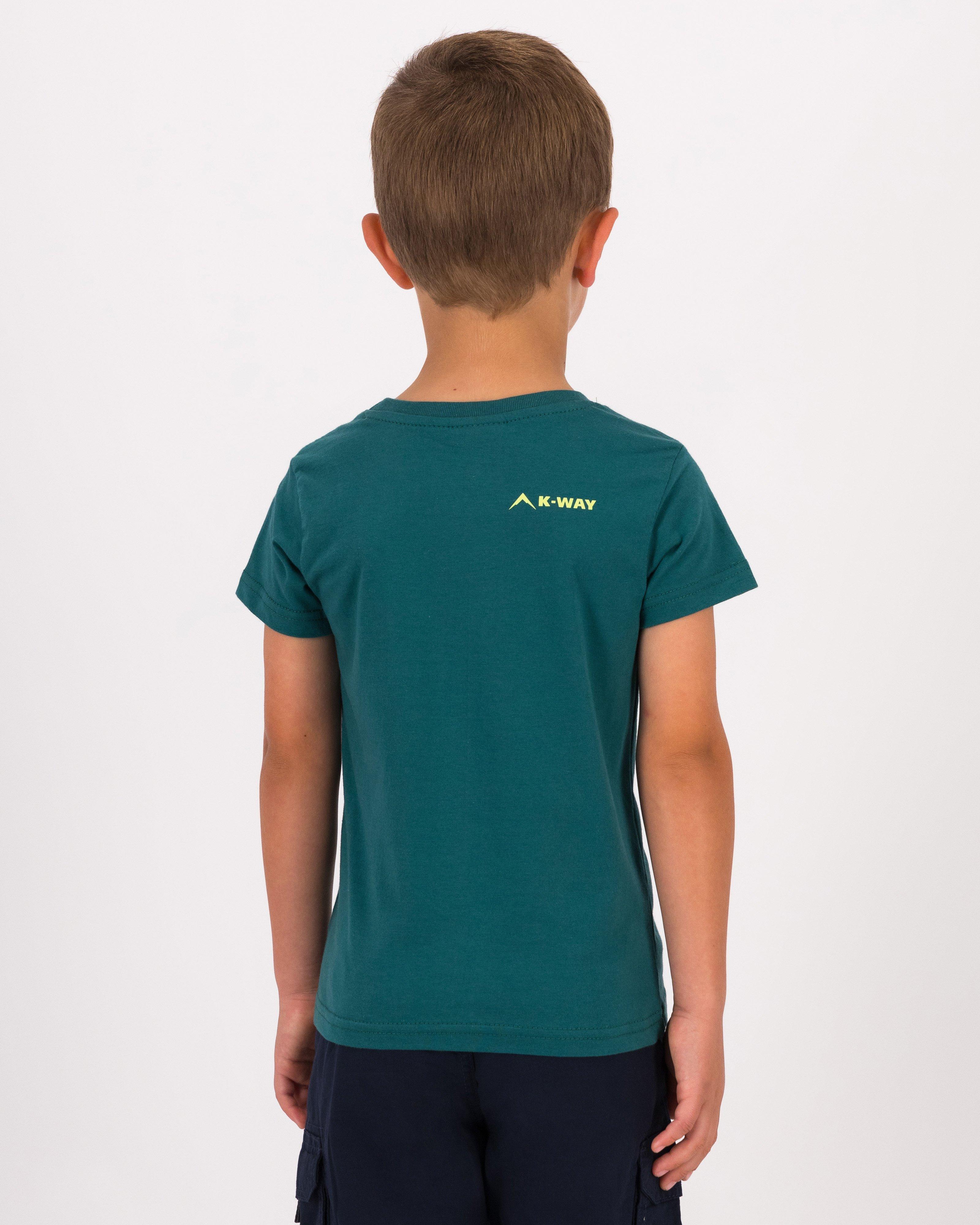 K-Way Kids Graphic T-shirt -  Bottle Green
