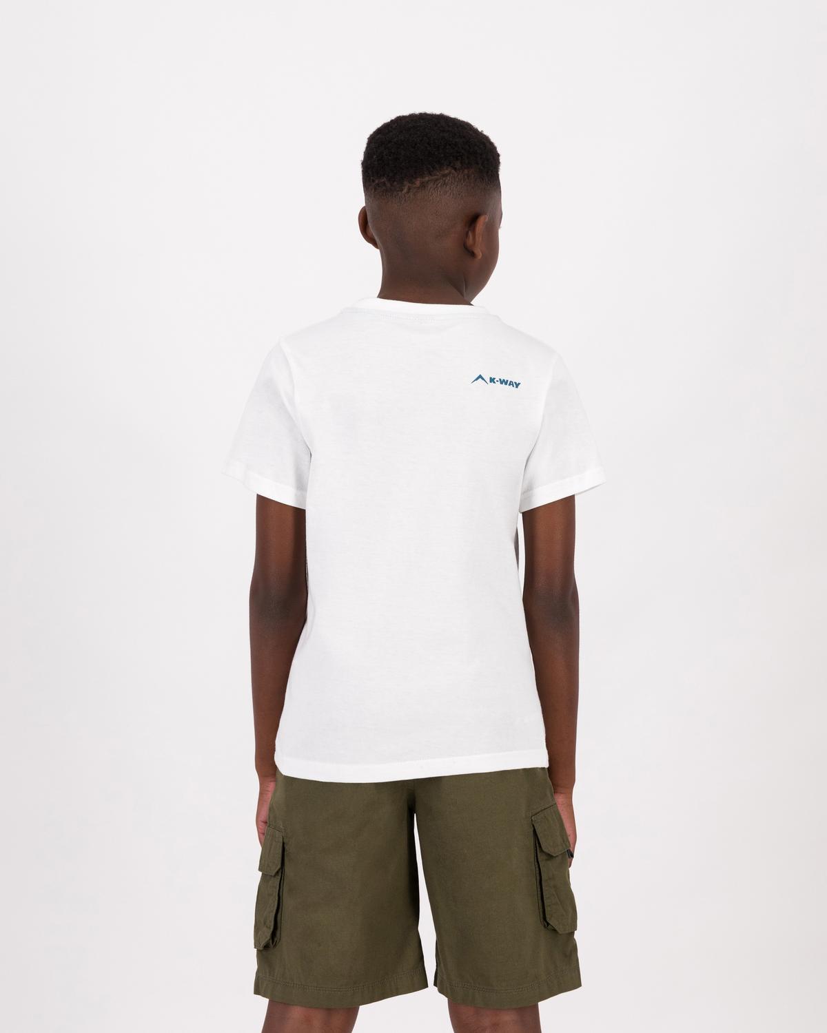 K-Way Youth S-S Graphic Tee Boys -  White