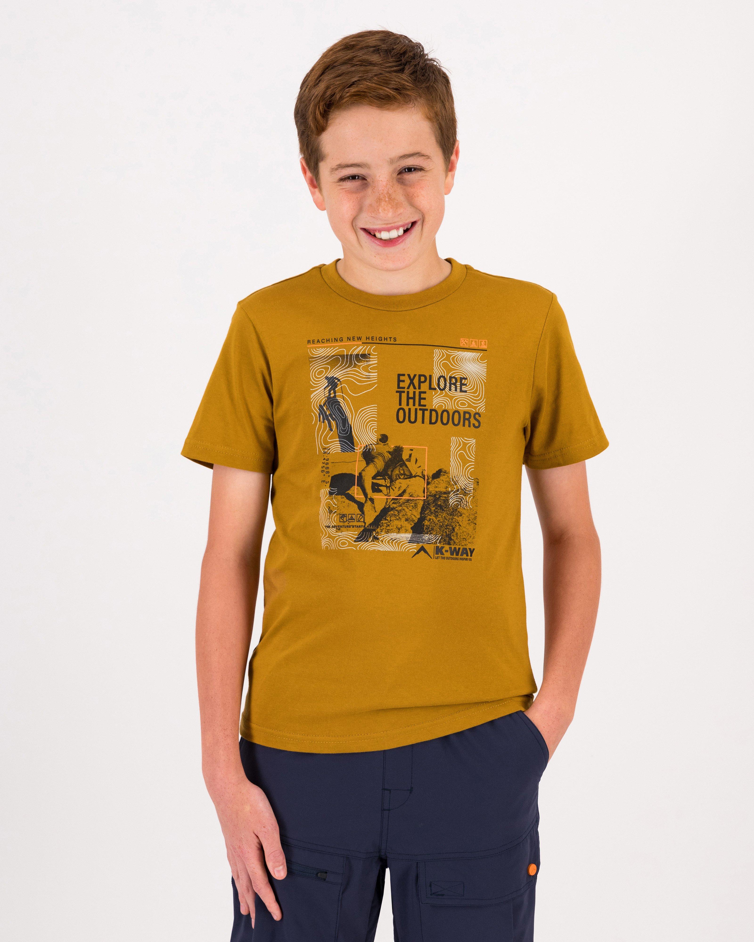 K-Way Youth S-S Graphic Tee Boys -  Camel