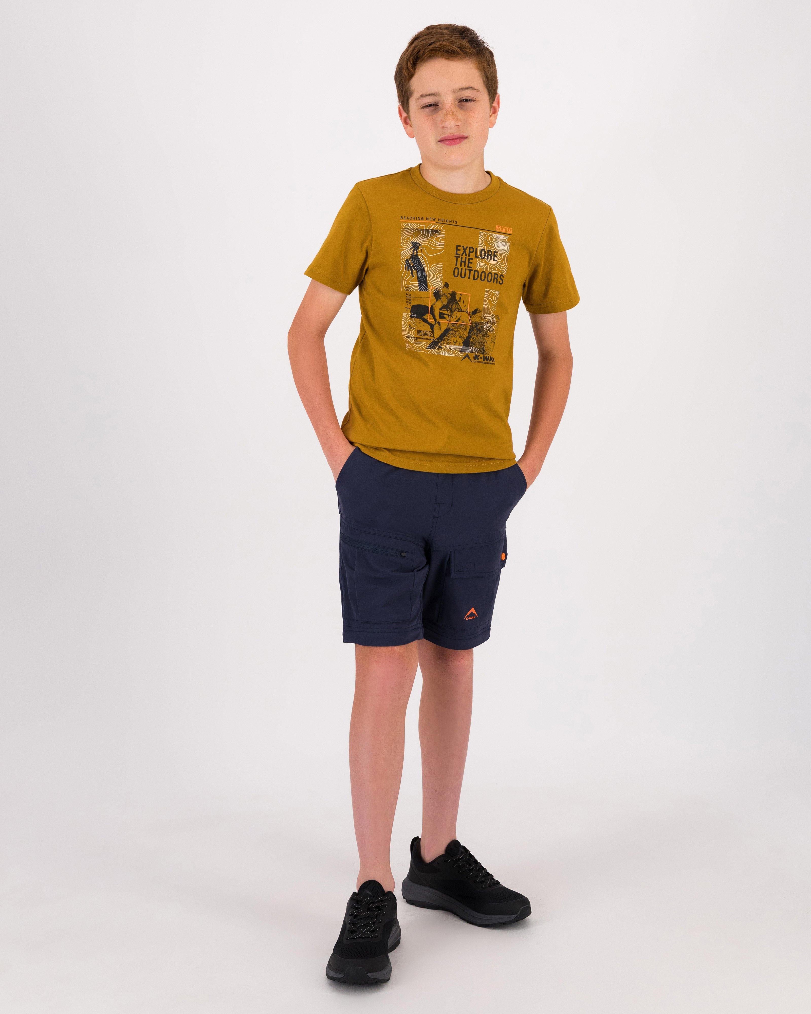 K-Way Youth S-S Graphic Tee Boys -  Camel