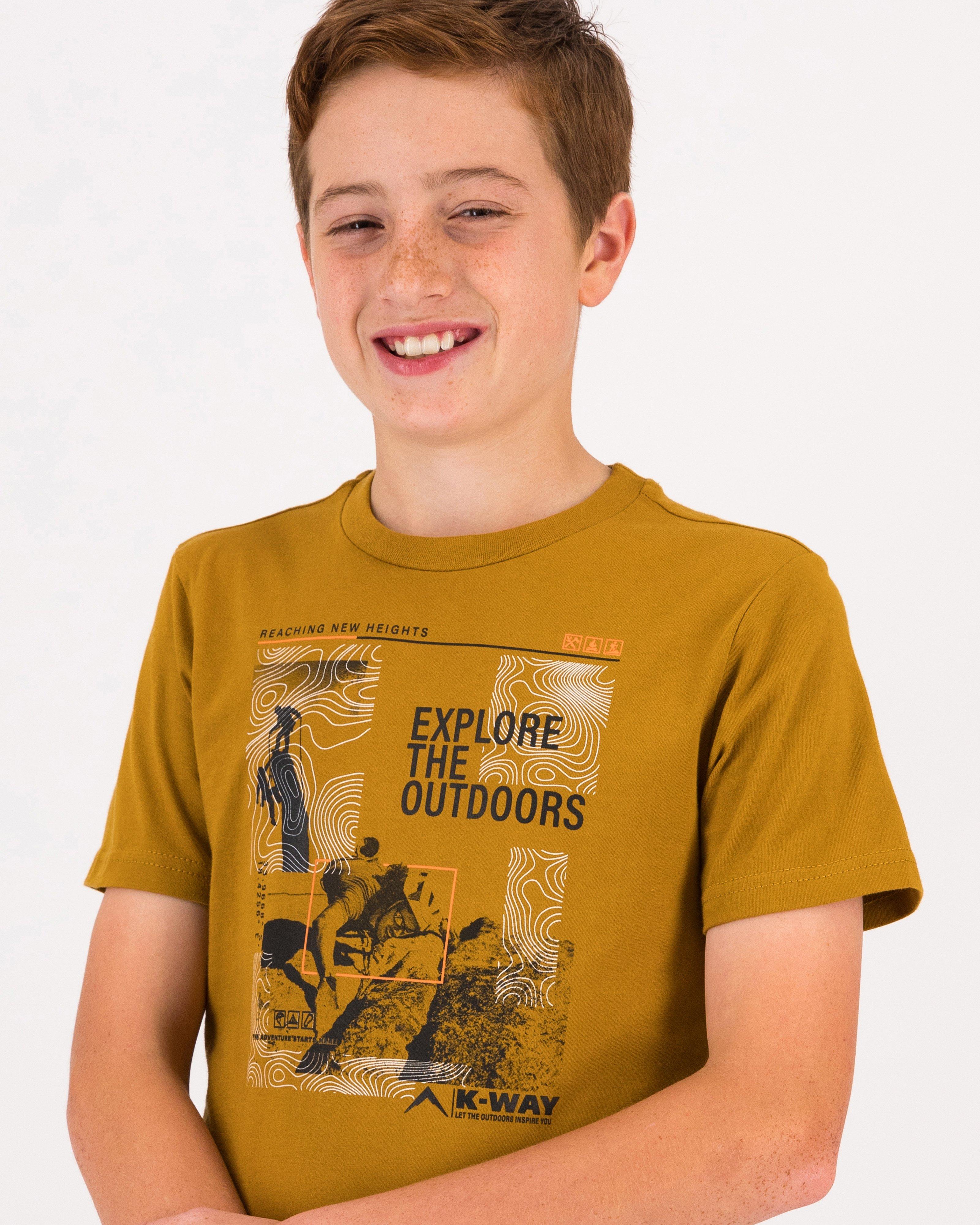 K-Way Youth S-S Graphic Tee Boys -  Camel