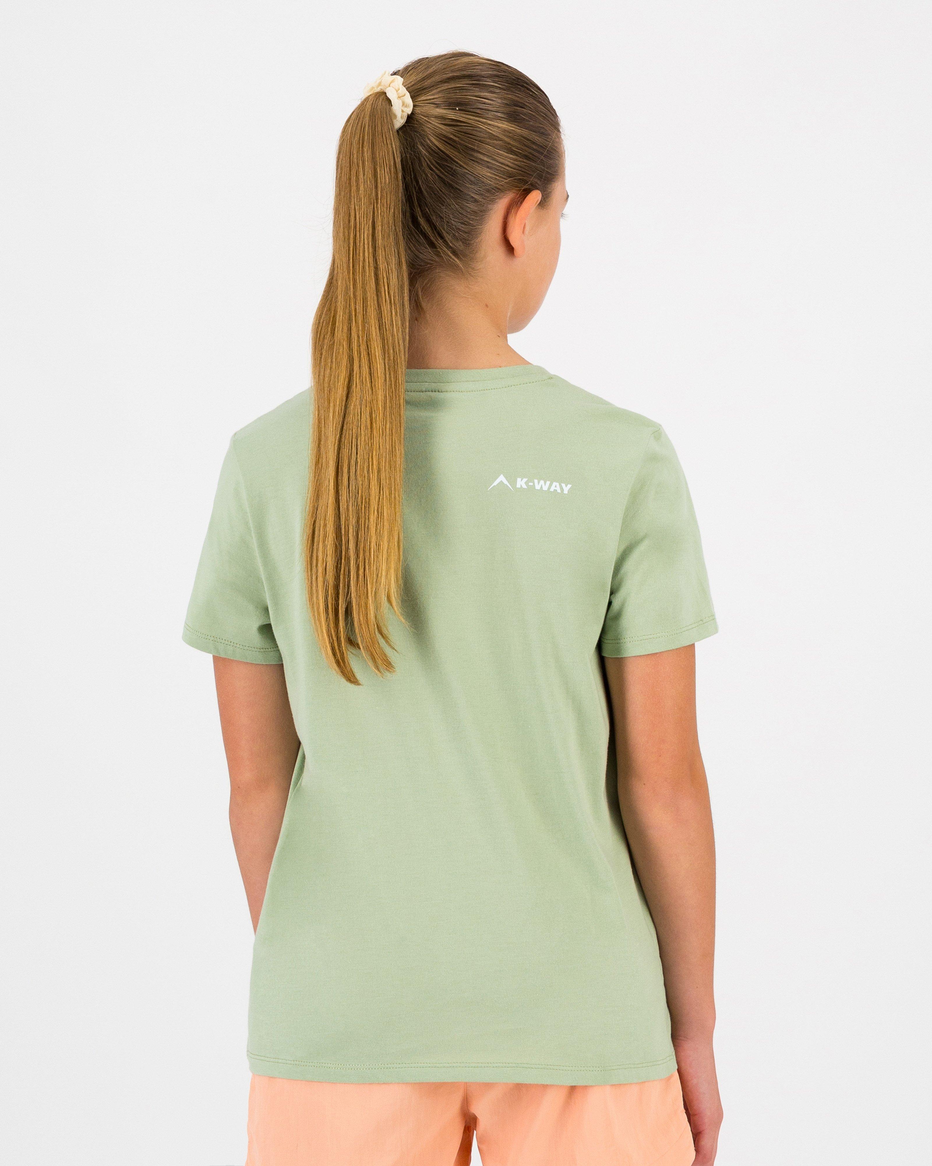 K-Way Youth Girls' Aspire Graphic T-Shirt -  Light Green