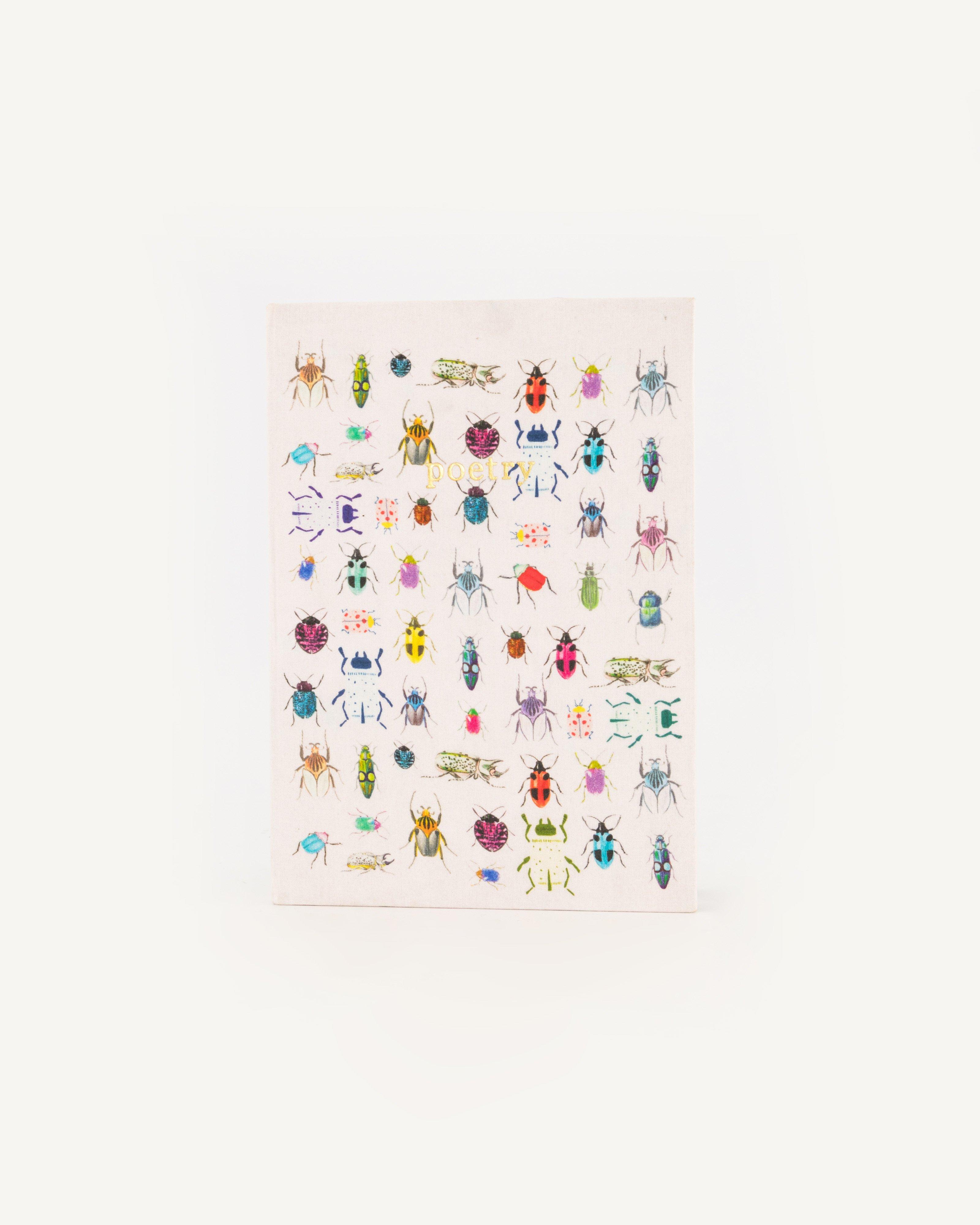 Bugs Life Block Print Fabric Bound Book -  Assorted