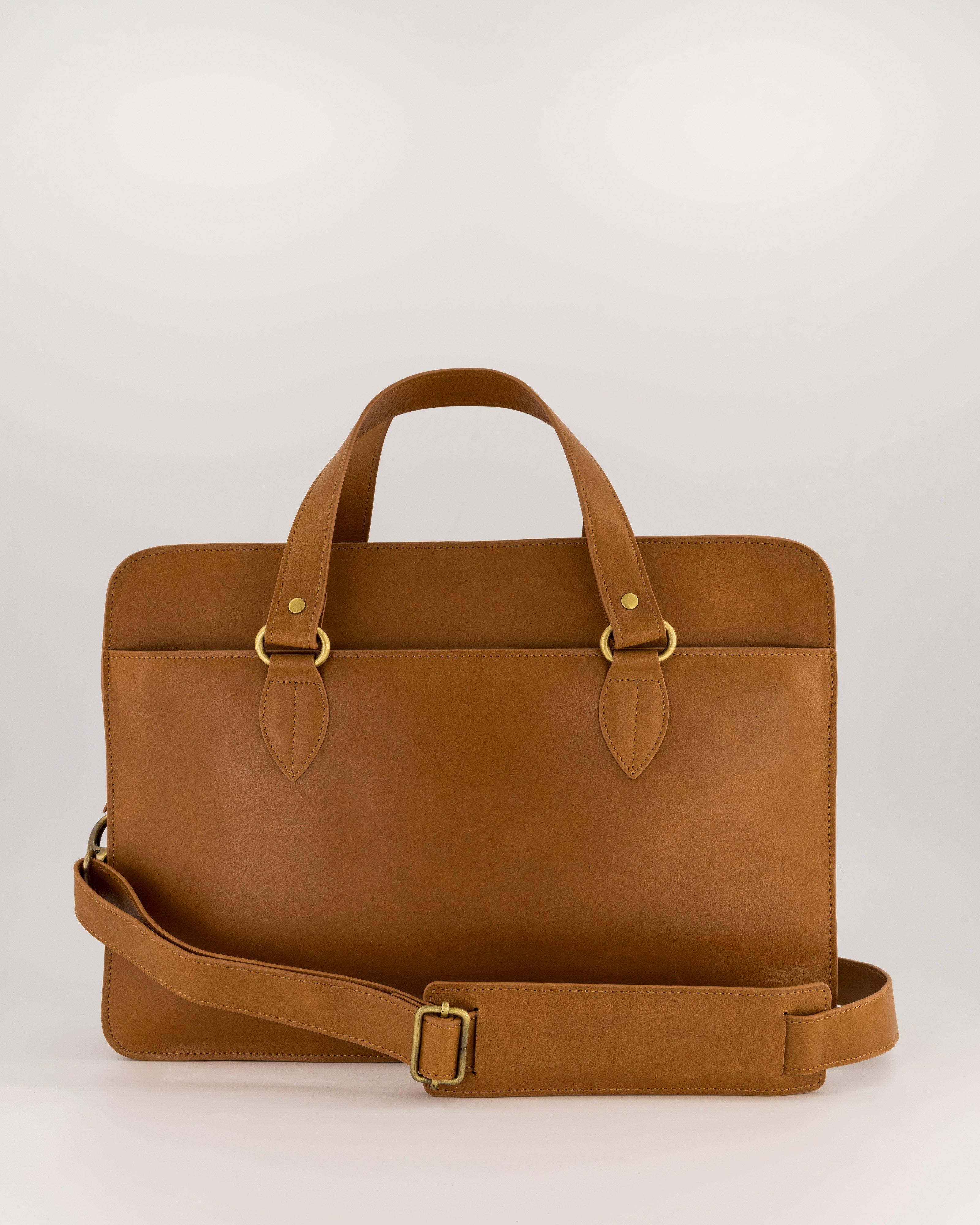 Kayla Laptop Bag -  Tan