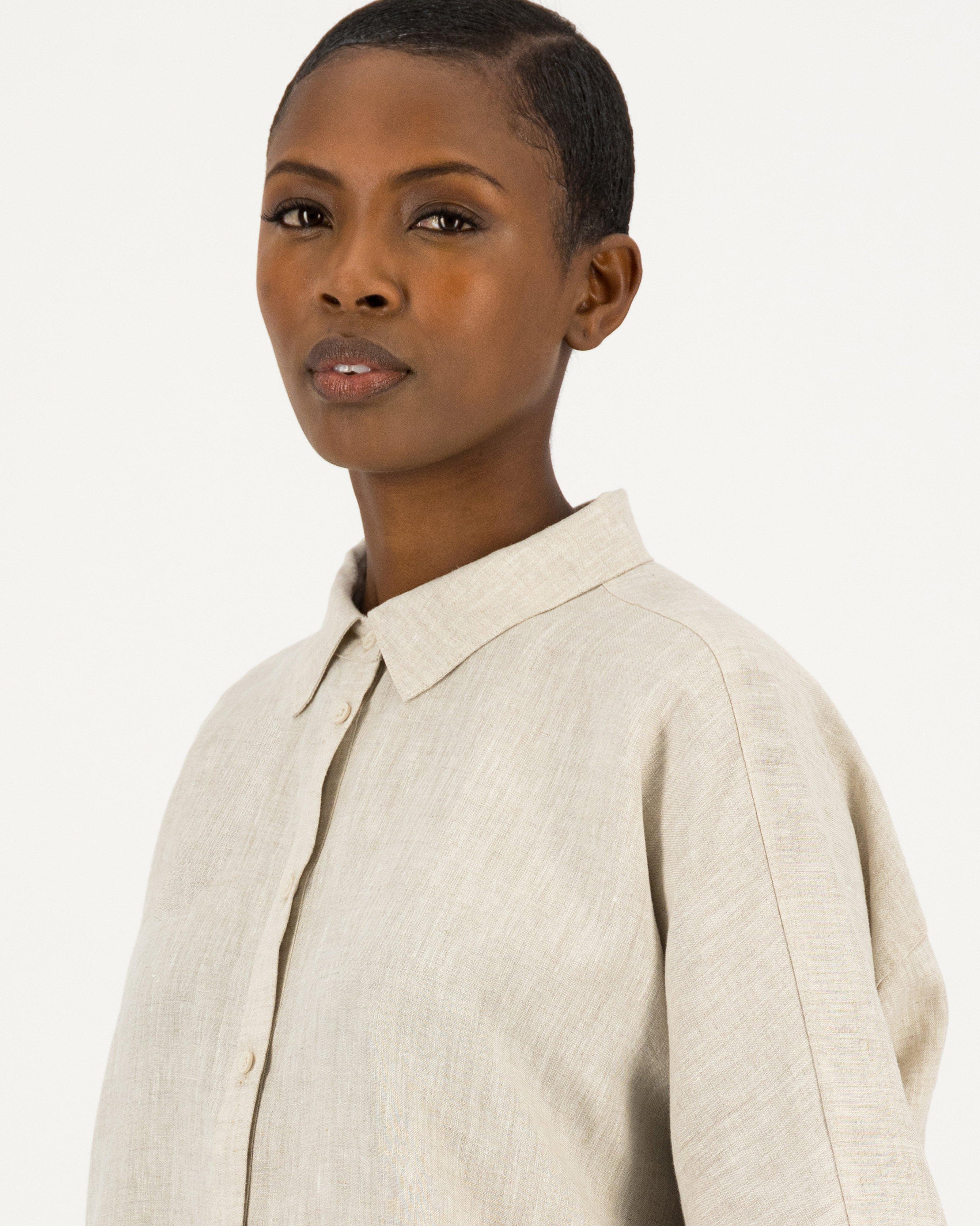 Rare Earth Women's Louise Linen Shirt -  Oatmeal