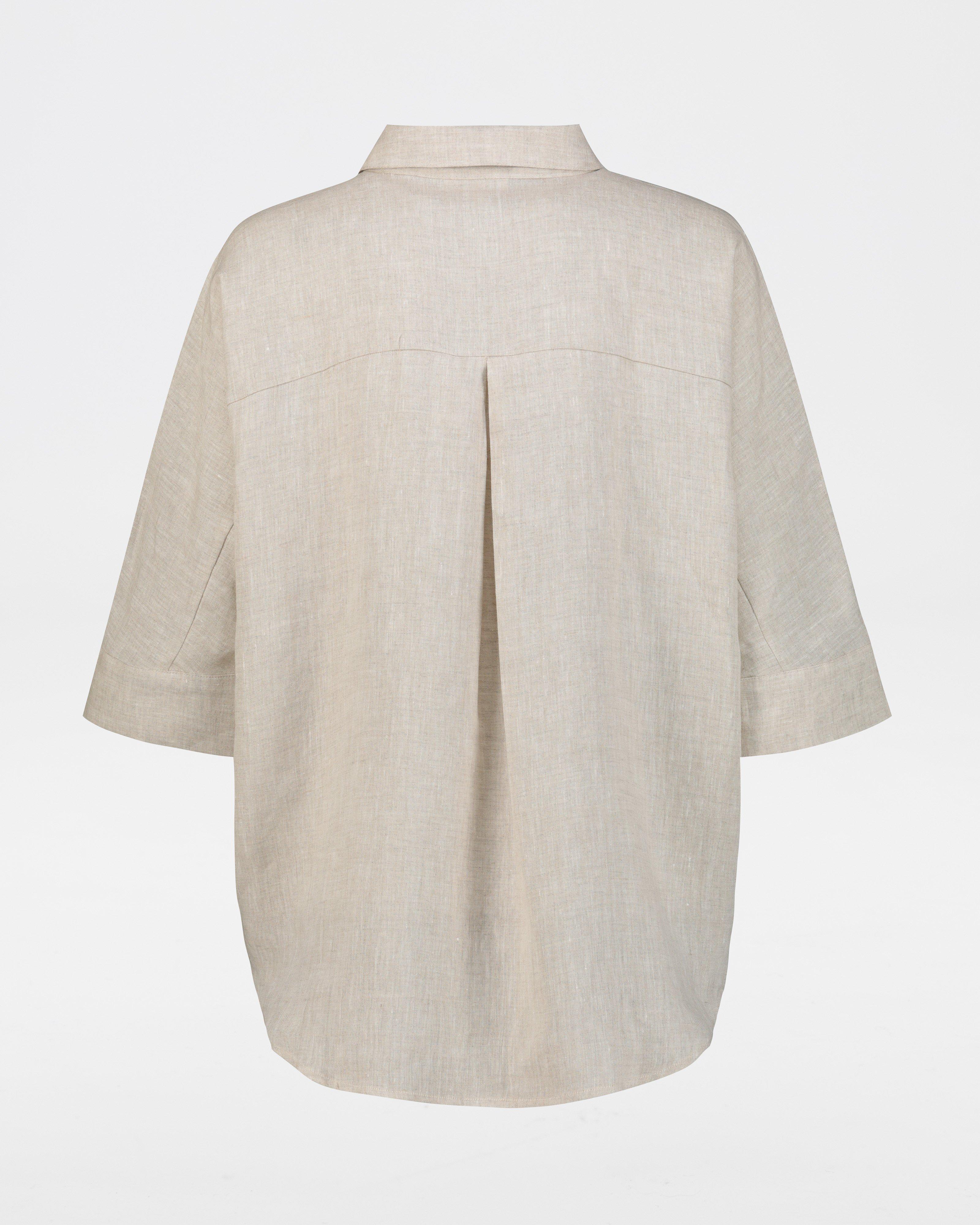 Rare Earth Women's Louise Linen Shirt -  Oatmeal