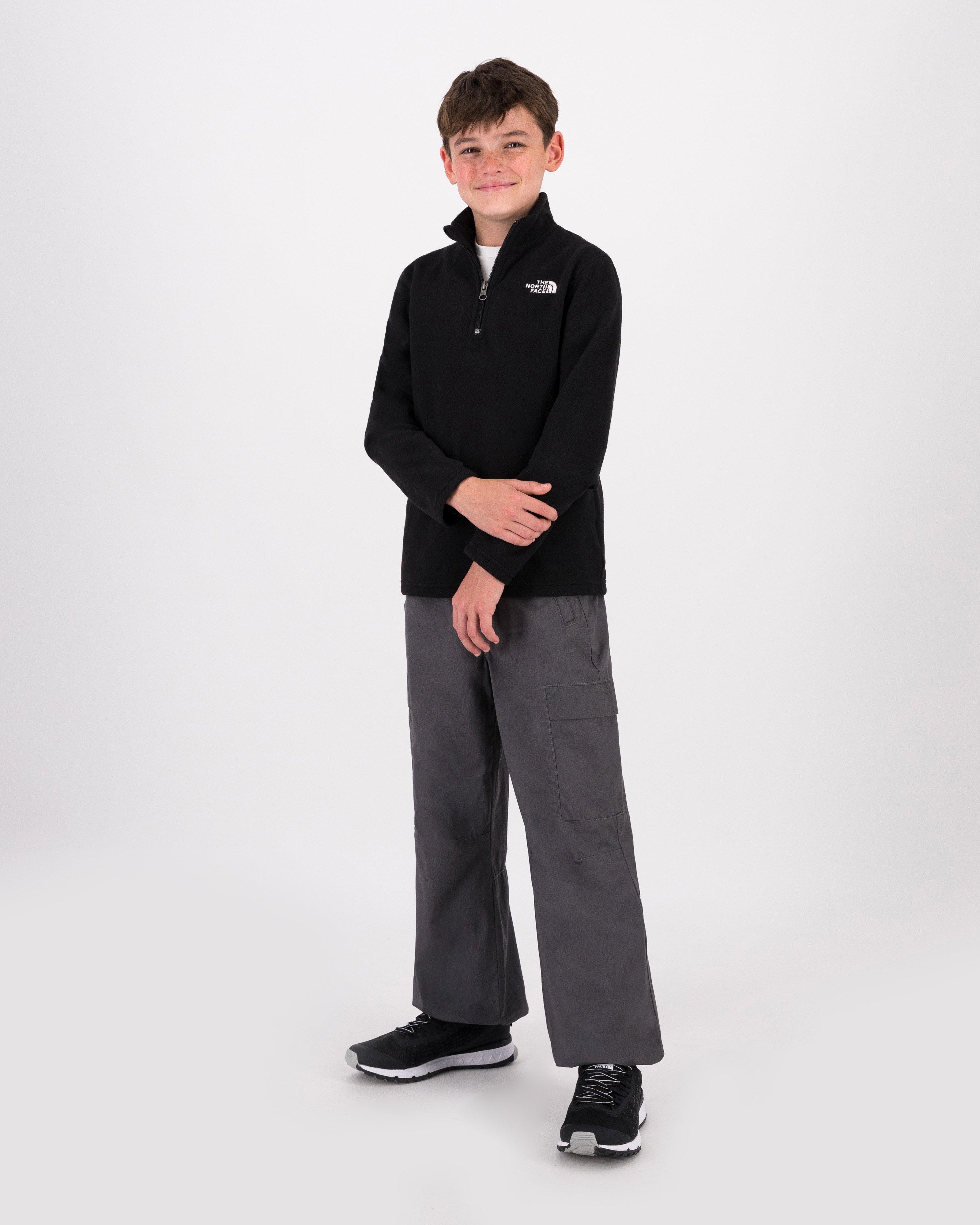 The North Face Teen Glacier Fleece 1/4 Zip TNF Black Kid's fleeces