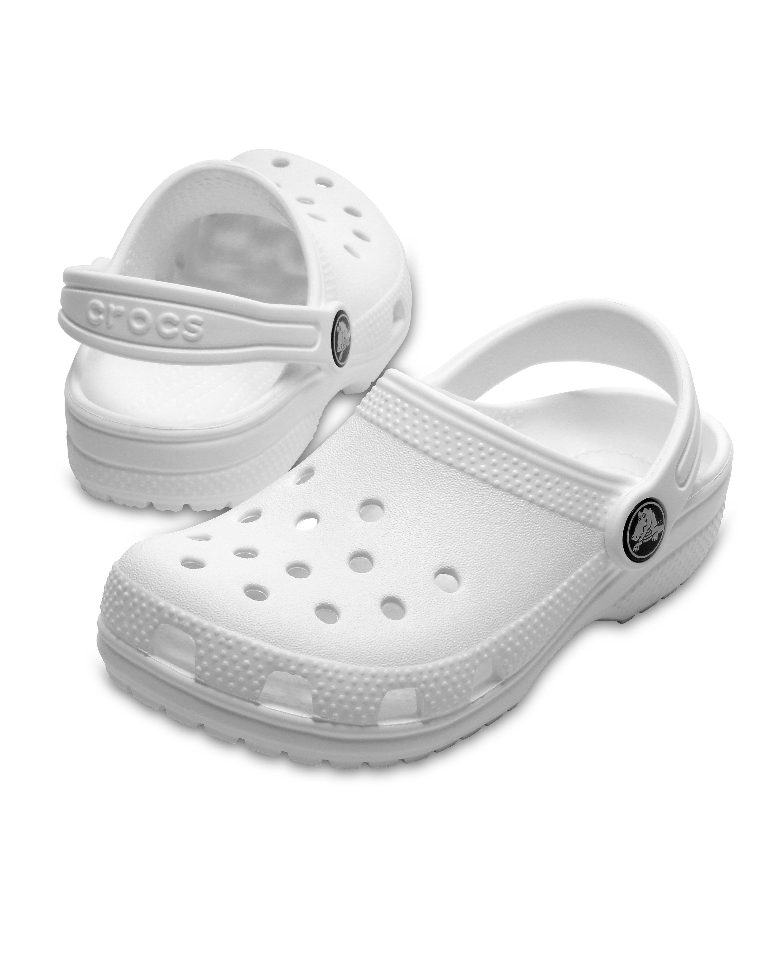 Crocs Kids Classic Clogs -  White