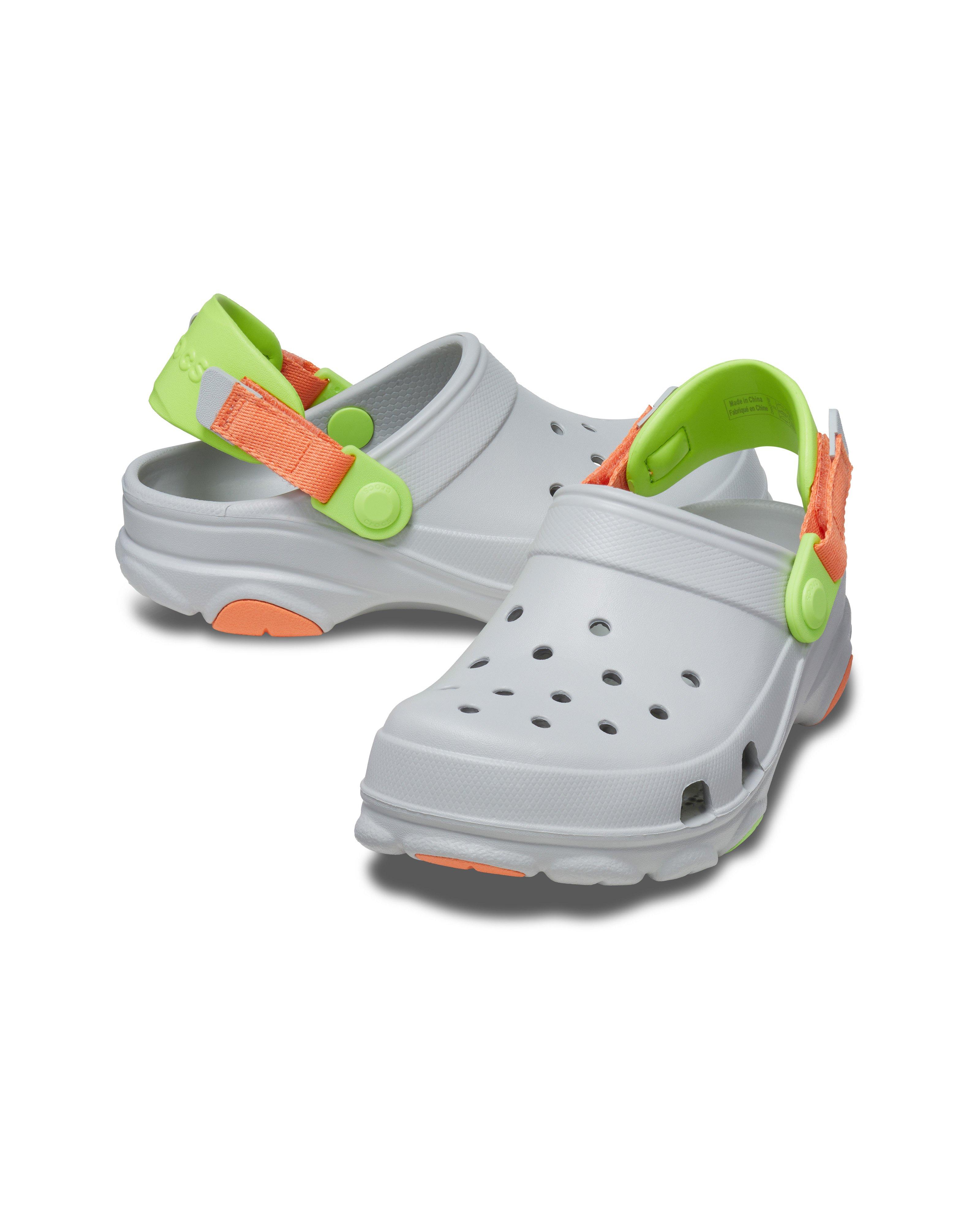 Crocs Kids Classic All-Terrain Clogs -  Grey