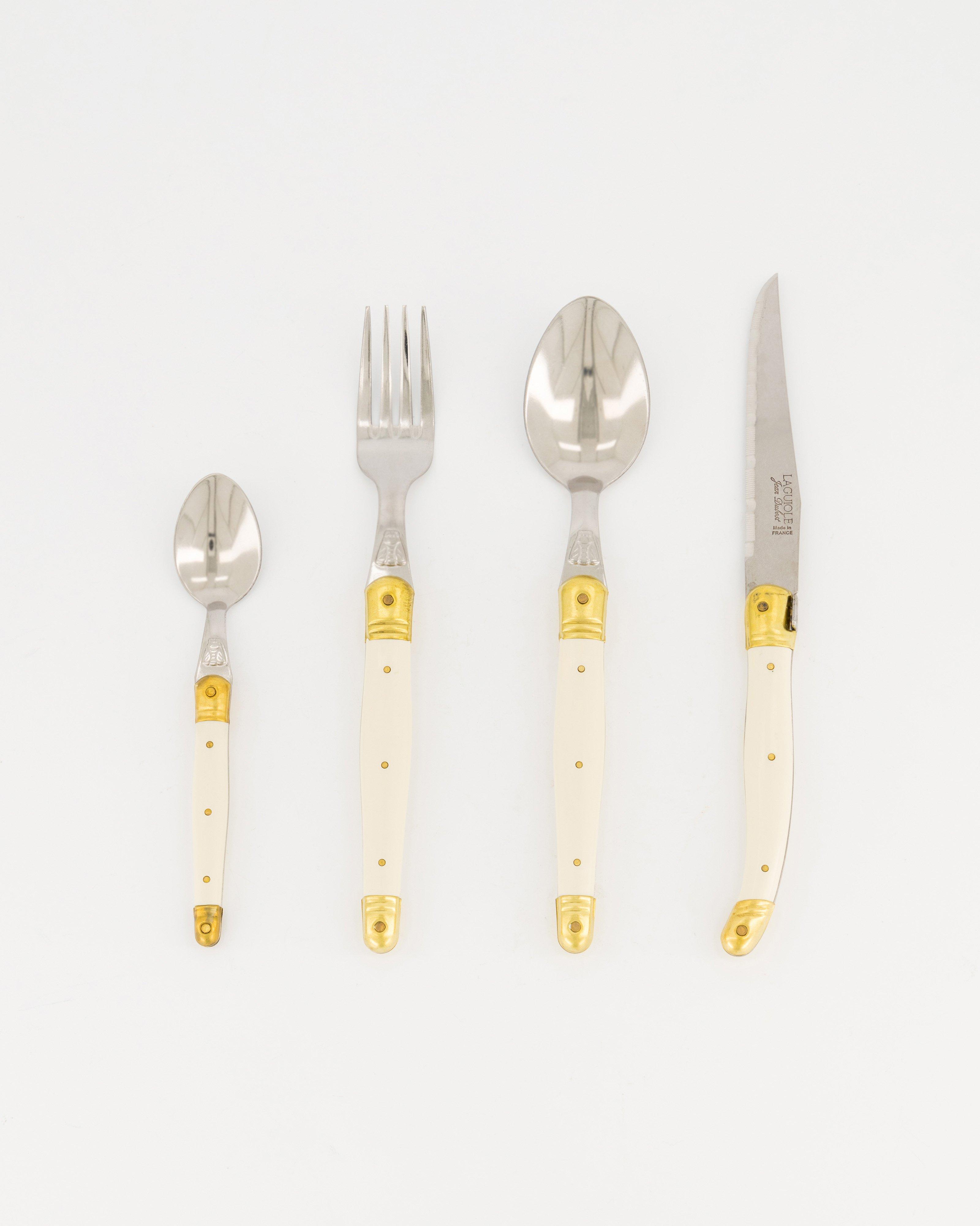 Laguiole Cutlery Set -  Bone