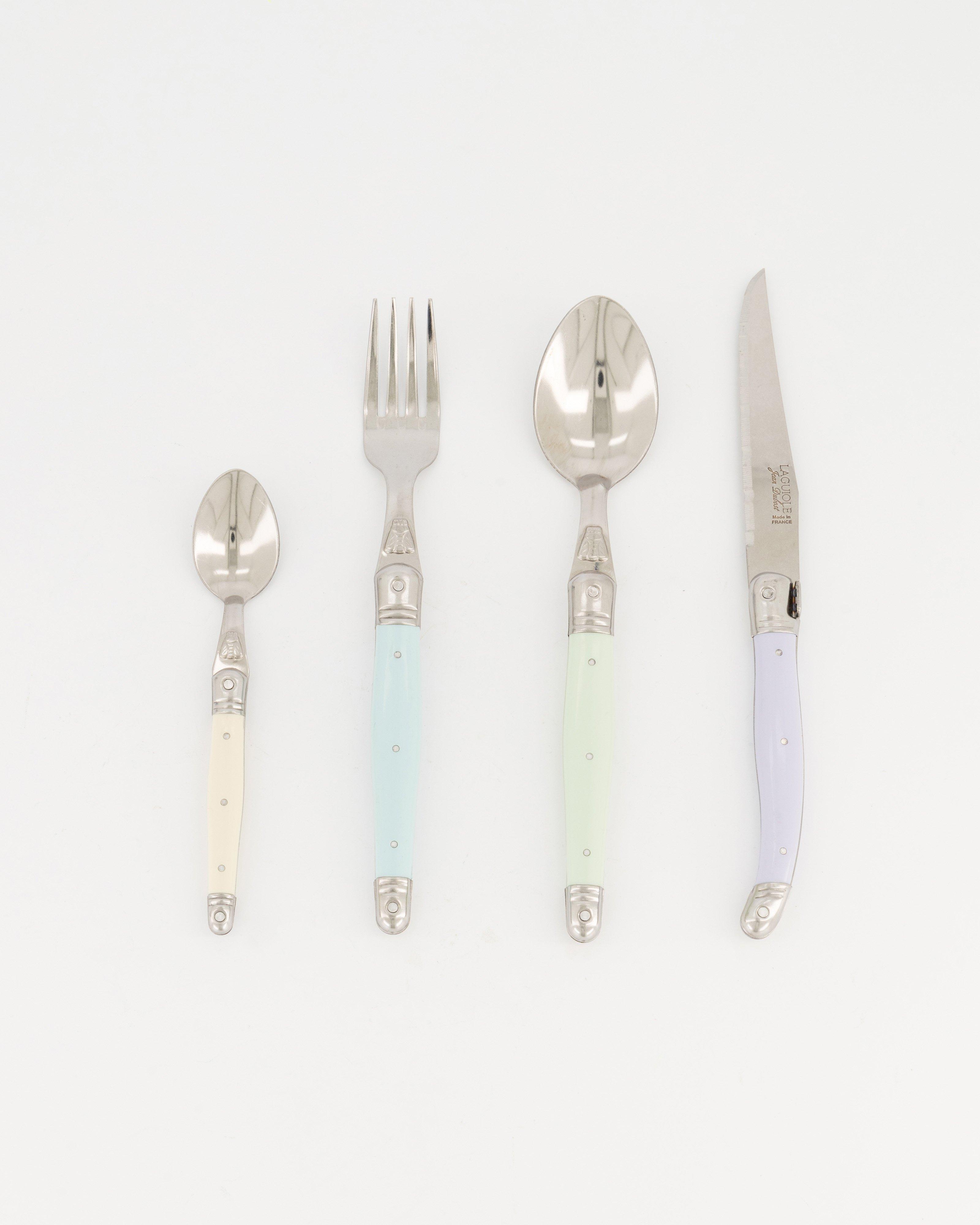 Laguiole Cutlery Set Pastel Mixed -  Assorted