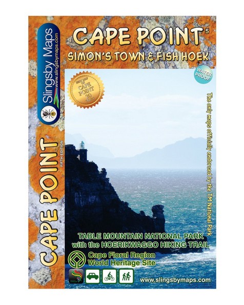 Cape Point & Simon's Town Map #5 -  white