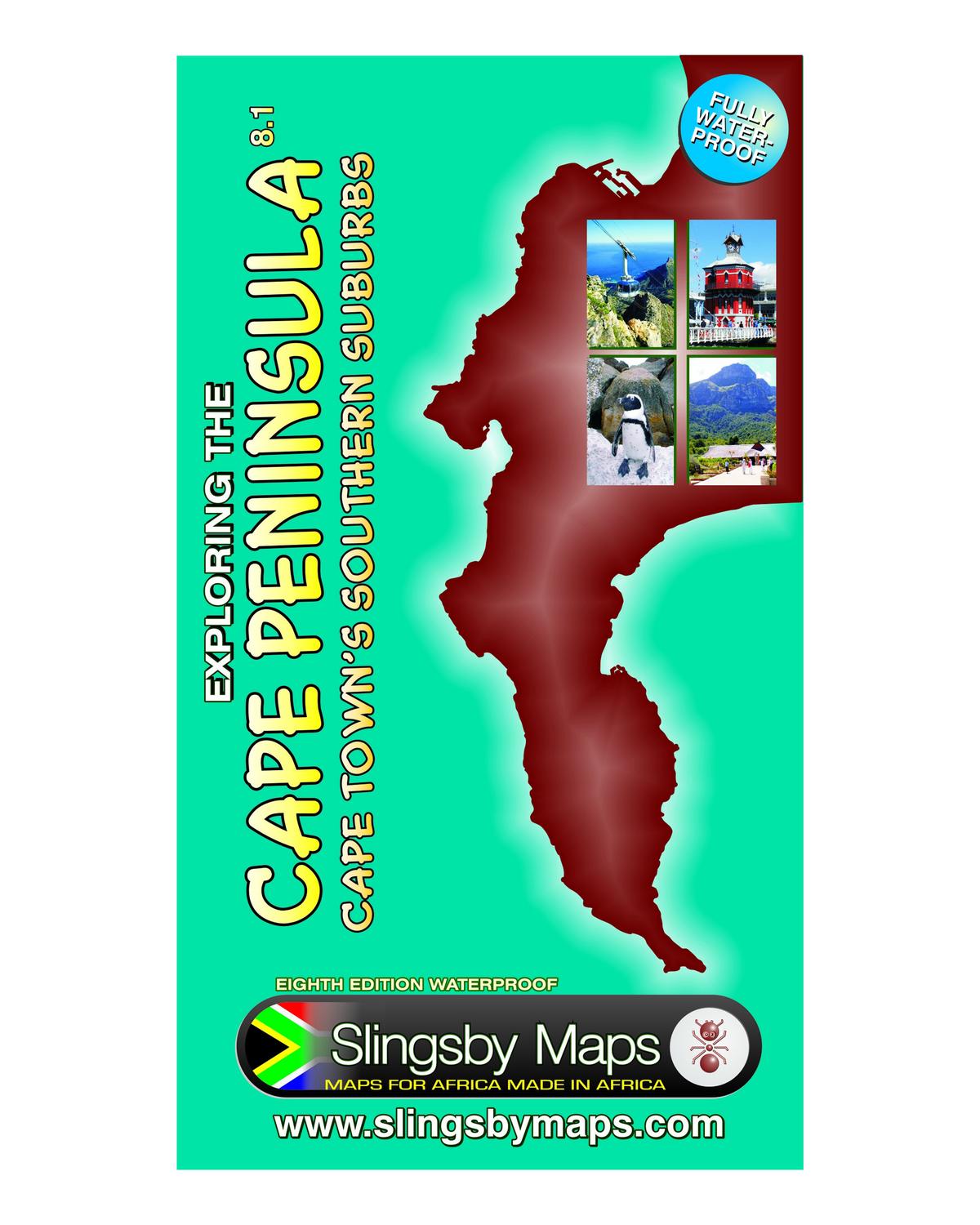 Slingsby Cape Peninsula 9 Map -  White