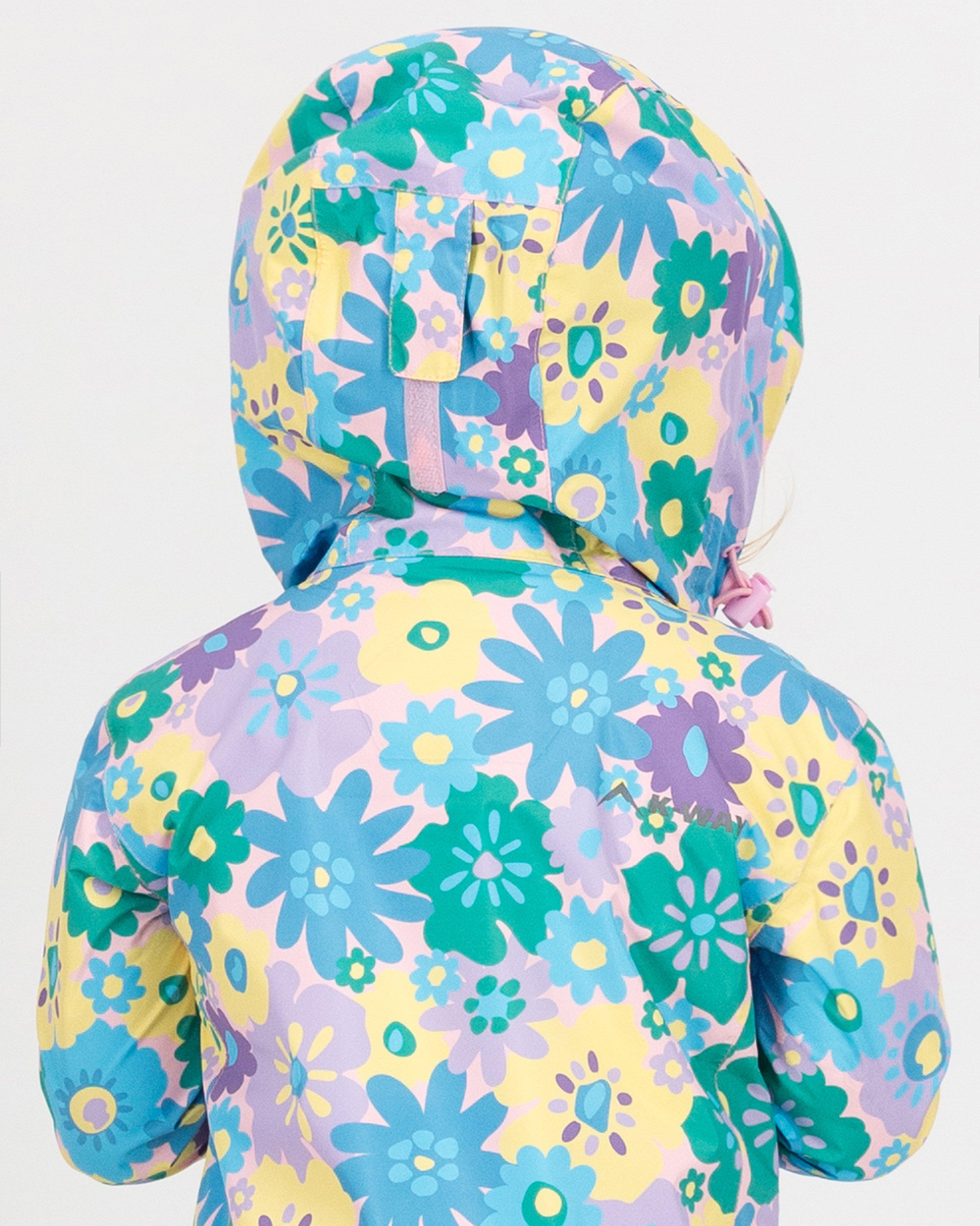K-Way Kids Printed Puddle Waterproof Jacket -  Lilac