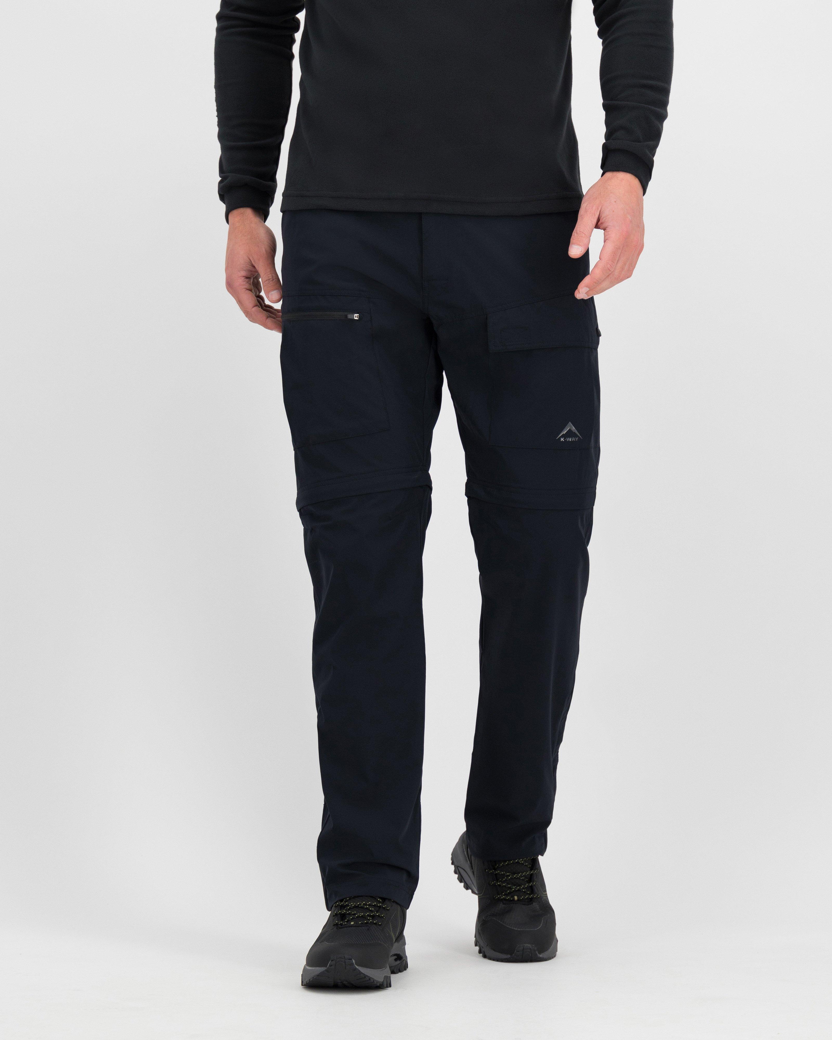 MUSINSA  CLACO Double side line zipper pants (black & navy)