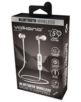 Volkano Eclipse BT earphones and 5000mAh powerbank bundle -  white